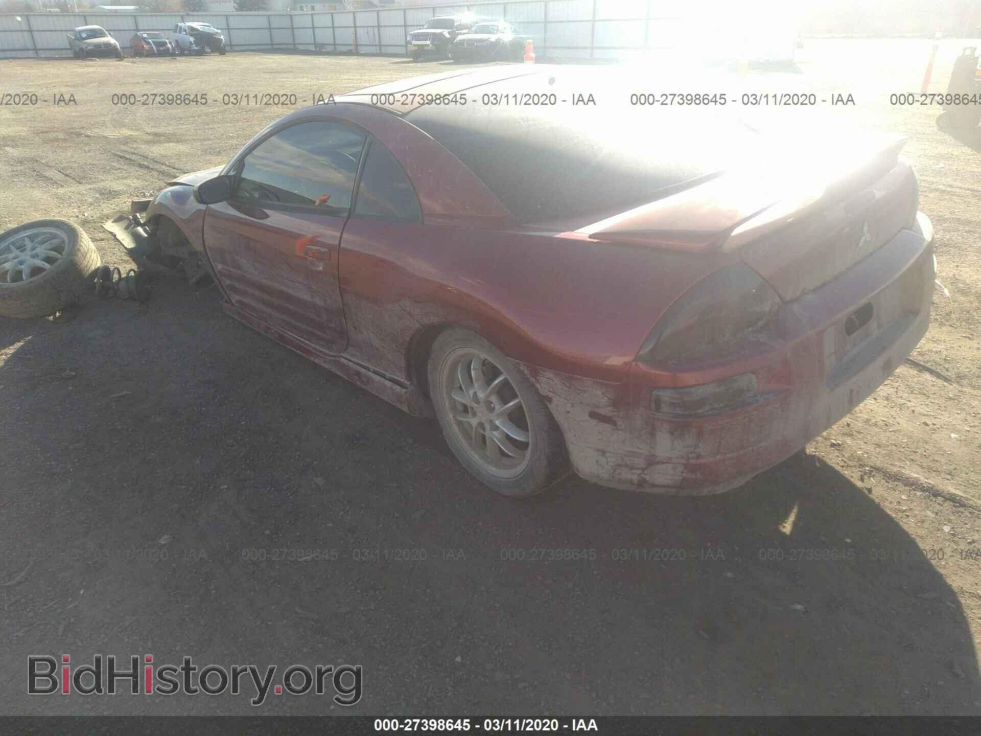 2002 MITSUBISHI ECLIPSE - VIN: 4A3AC54H32E079188 - Фото 3