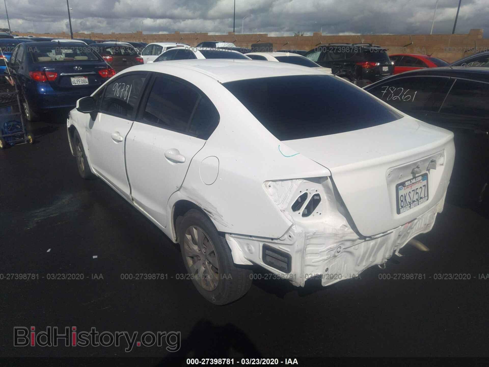 2012 HONDA CIVIC - VIN: JHMFB2F54CS003834 - Фото 3