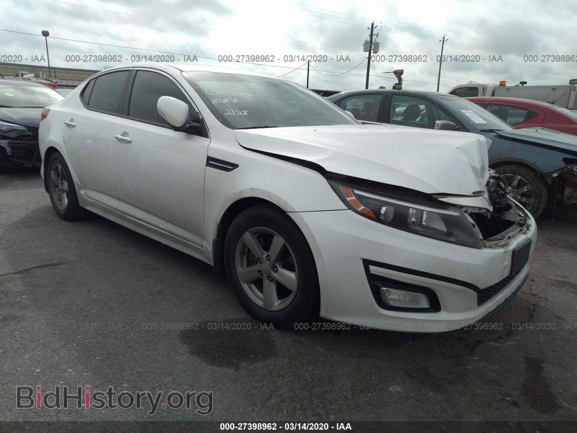 Фотография KNAGM4A70F5632804 - KIA OPTIMA 2015
