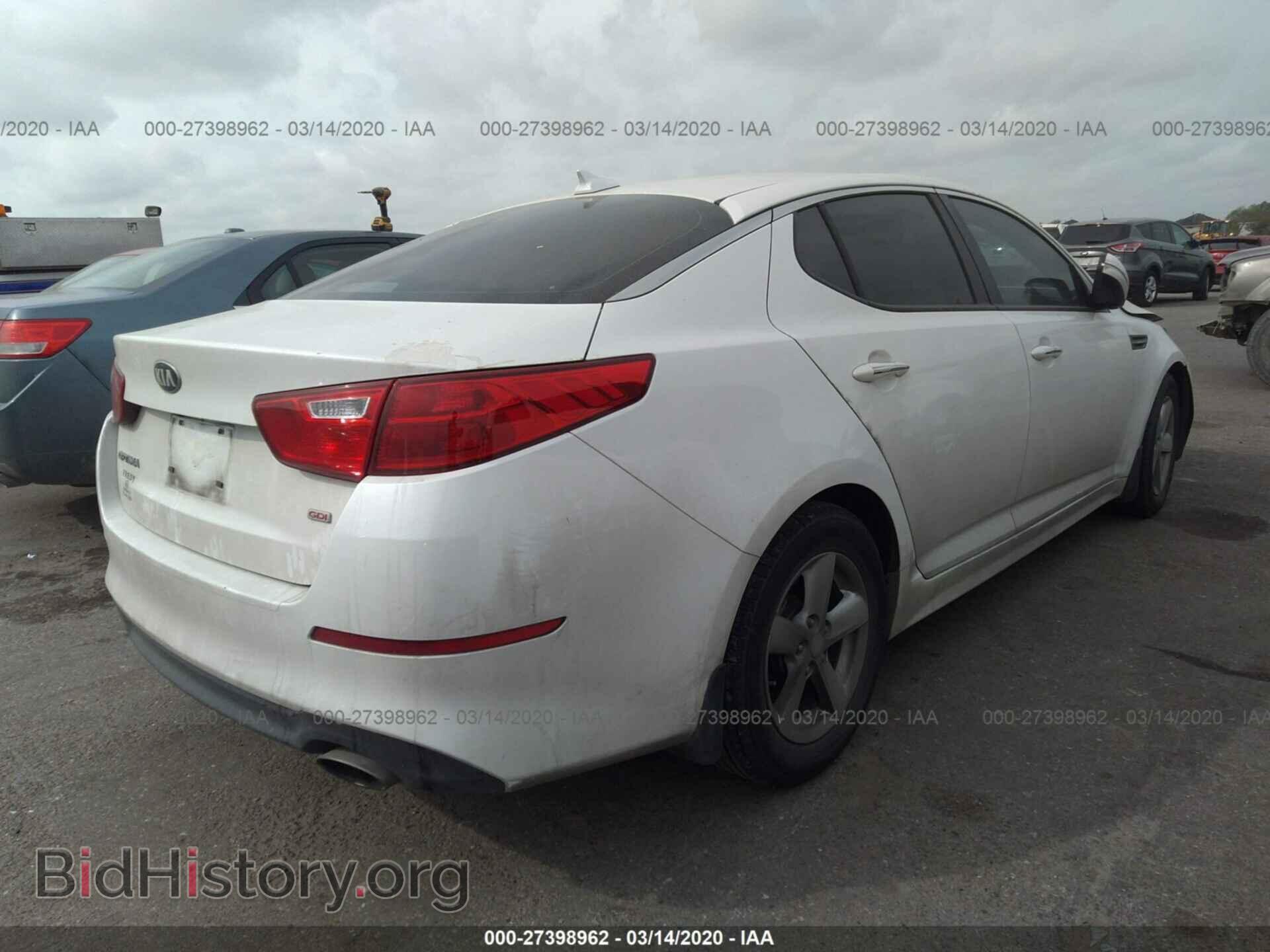 2015 KIA OPTIMA - VIN: KNAGM4A70F5632804 - Фото 4