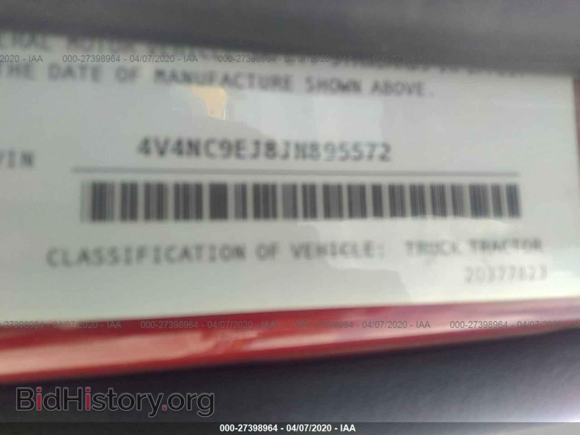 2018 VOLVO VN - VIN: 4V4NC9EJ8JN895572 - Фото 9