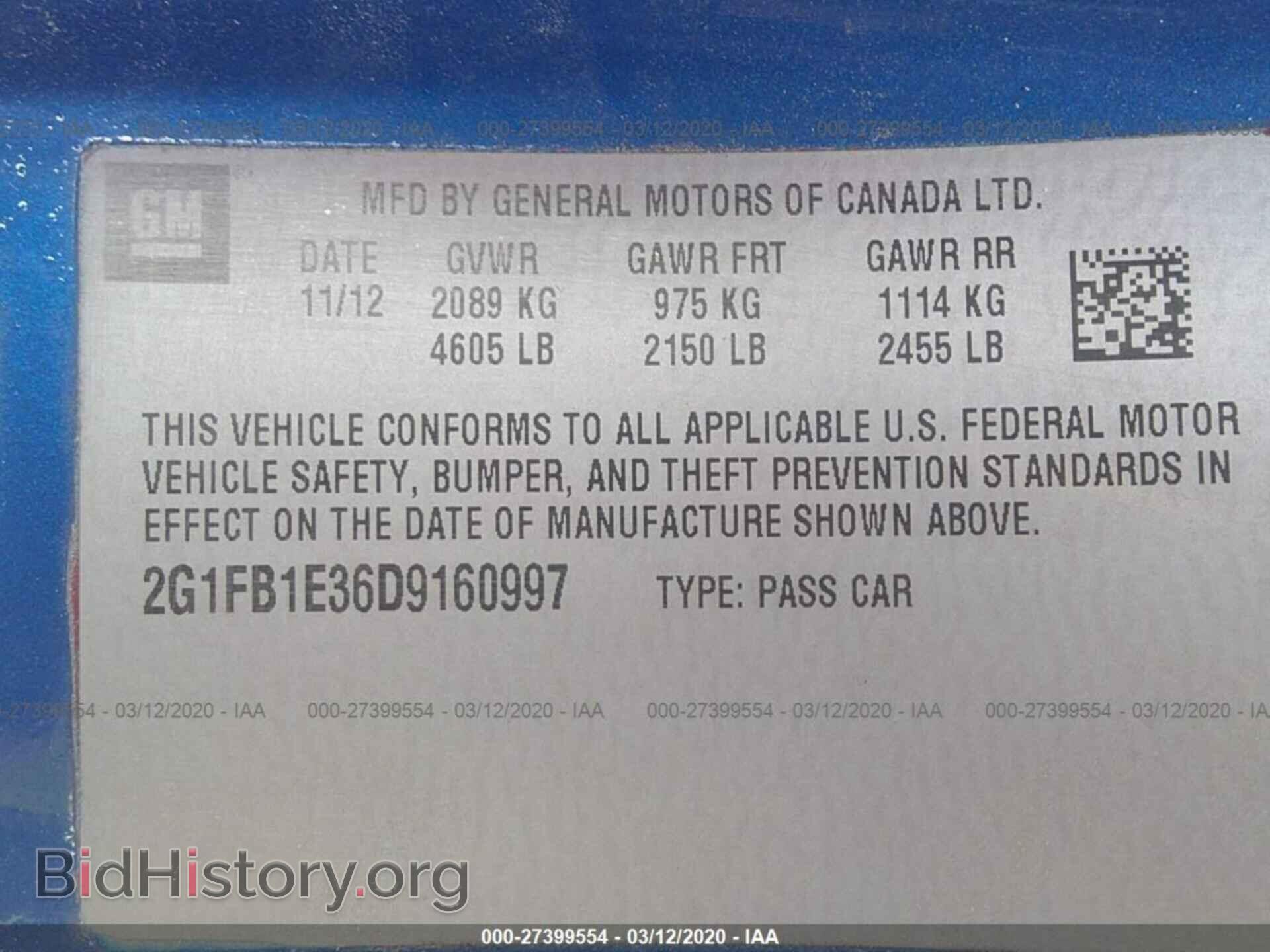 2013 CHEVROLET CAMARO - VIN: 2G1FB1E36D9160997 - Фото 9