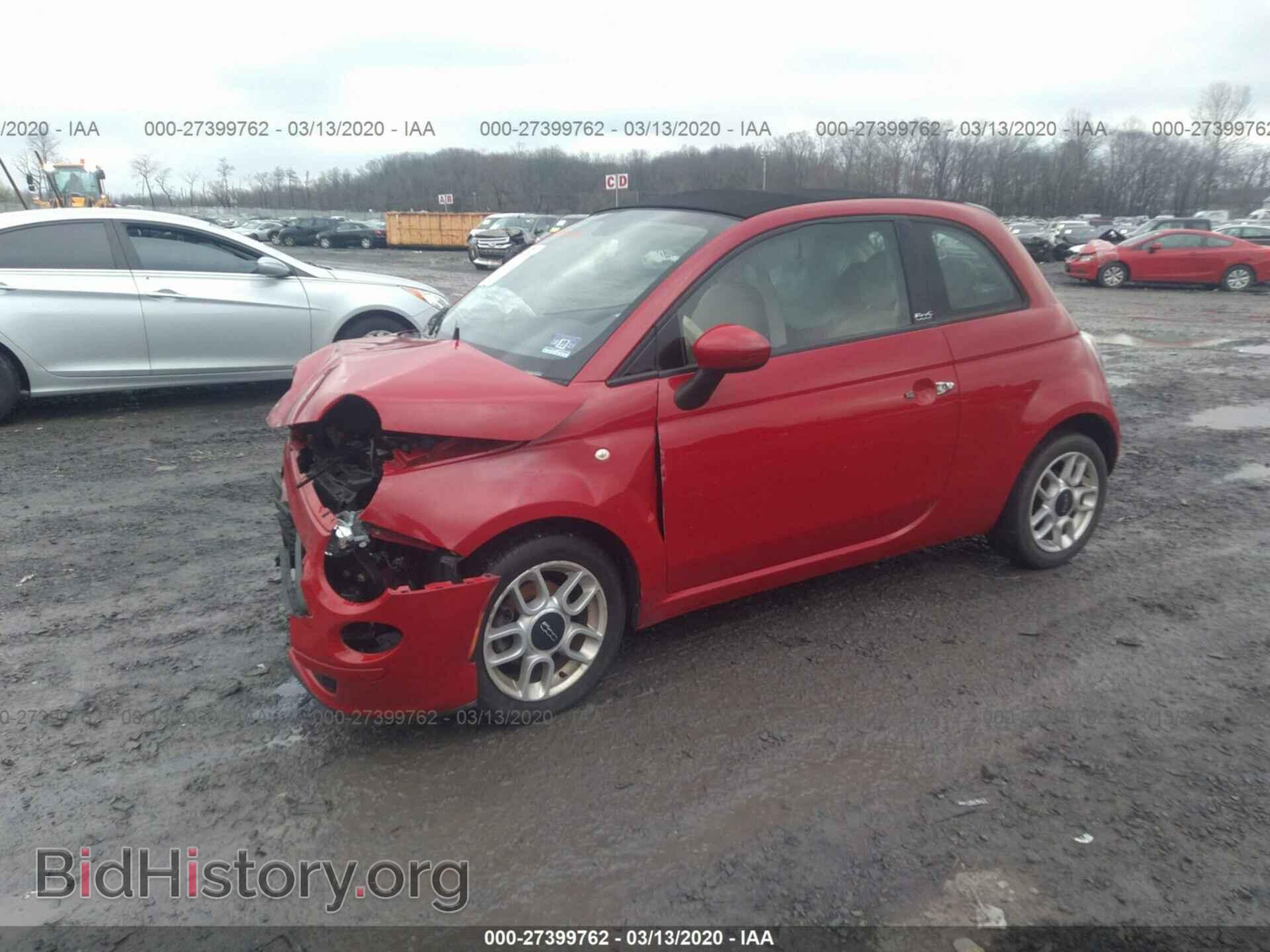 2012 FIAT 500 - VIN: 3C3CFFDR8CT335834 - Фото 2