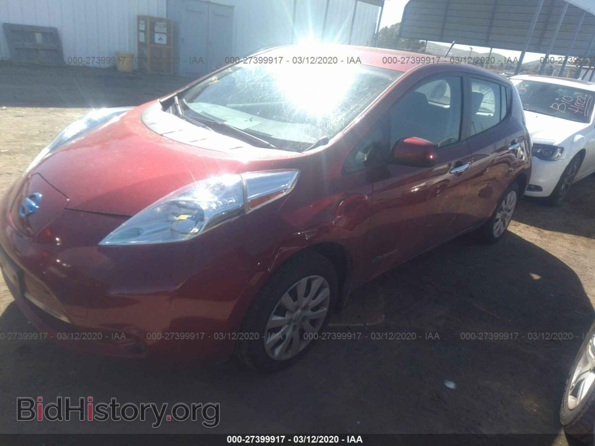 2013 NISSAN LEAF - VIN: 1N4AZ0CP9DC408722 - Фото 2