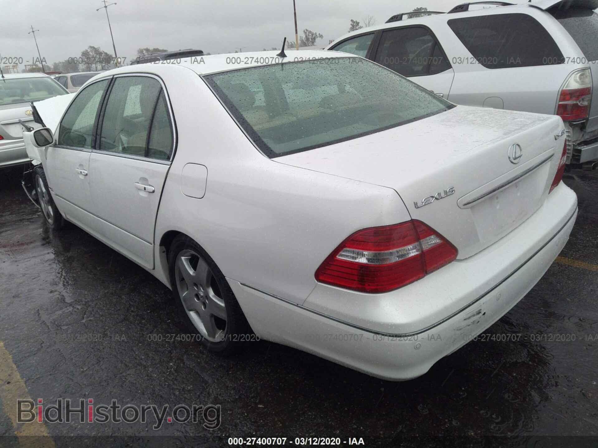2004 LEXUS LS - VIN: JTHBN36F840162163 - Фото 3