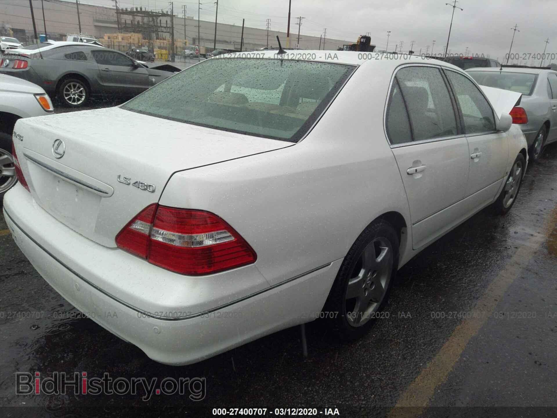 2004 LEXUS LS - VIN: JTHBN36F840162163 - Фото 4
