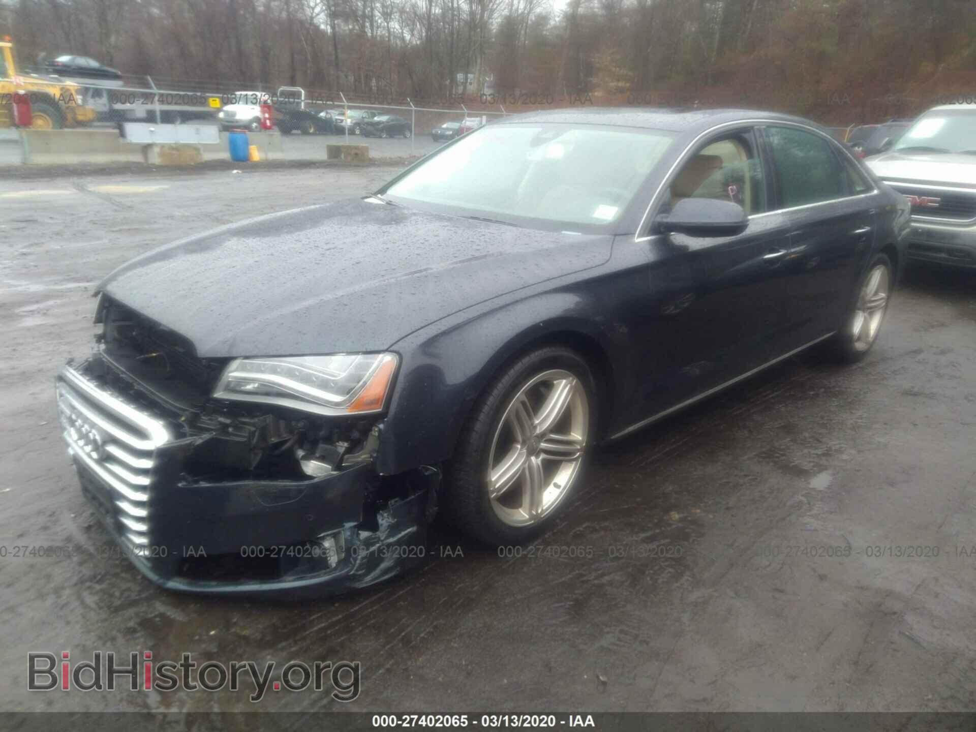 2014 AUDI A8 - VIN: WAUR2AFD6EN013585 - Фото 2