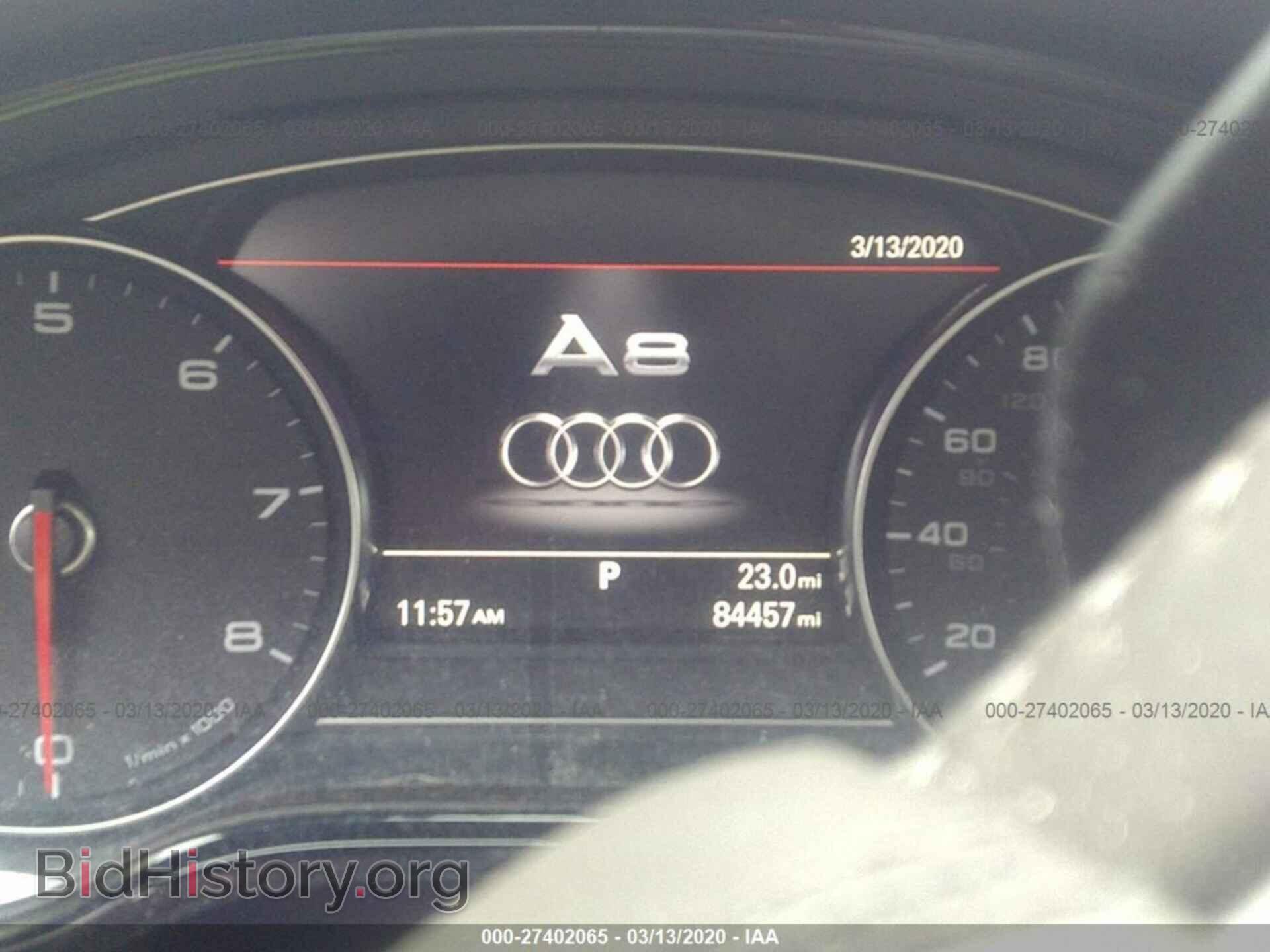 2014 AUDI A8 - VIN: WAUR2AFD6EN013585 - Фото 7