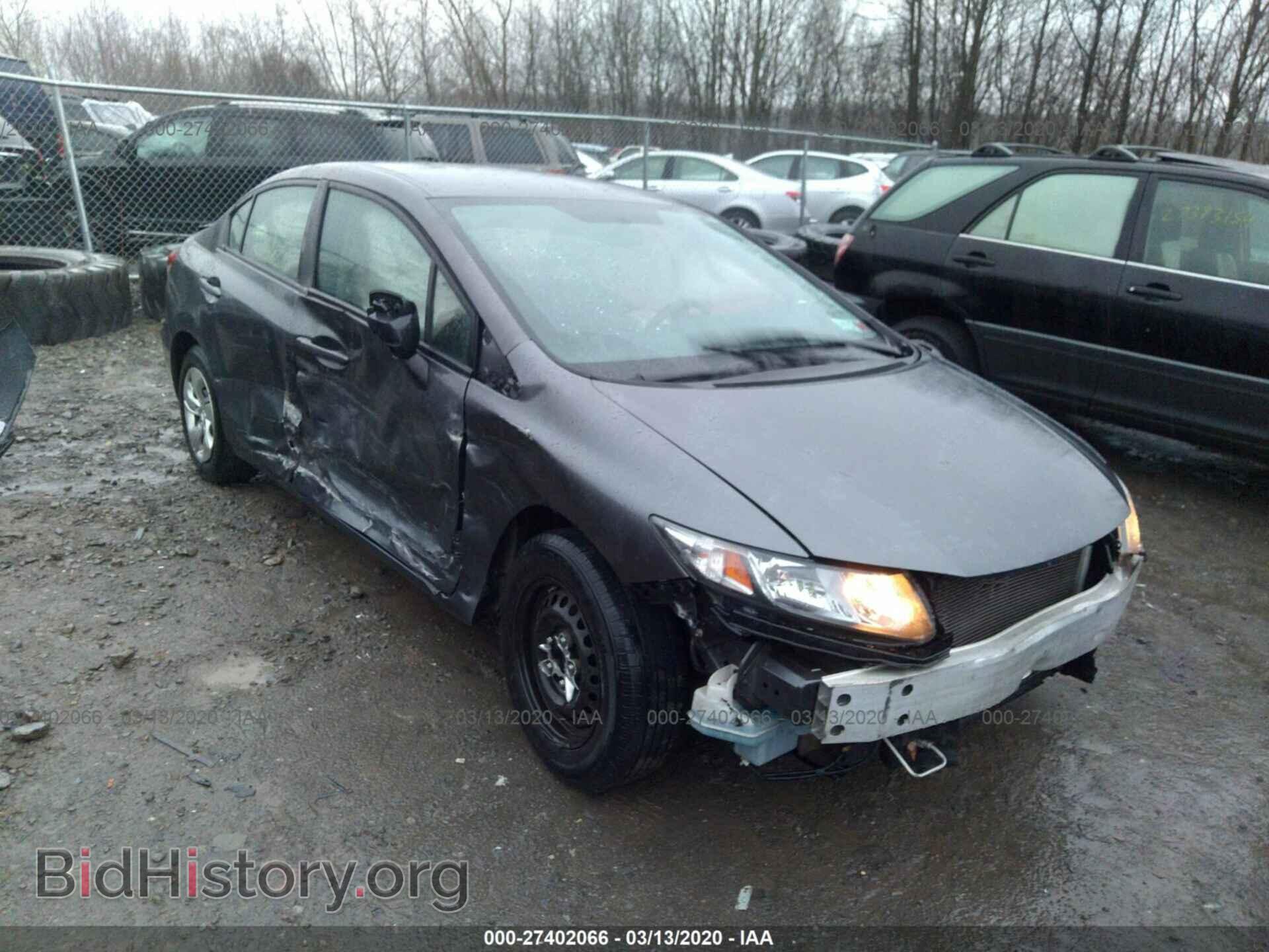 Фотография 2HGFB2F54DH603085 - HONDA CIVIC 2013