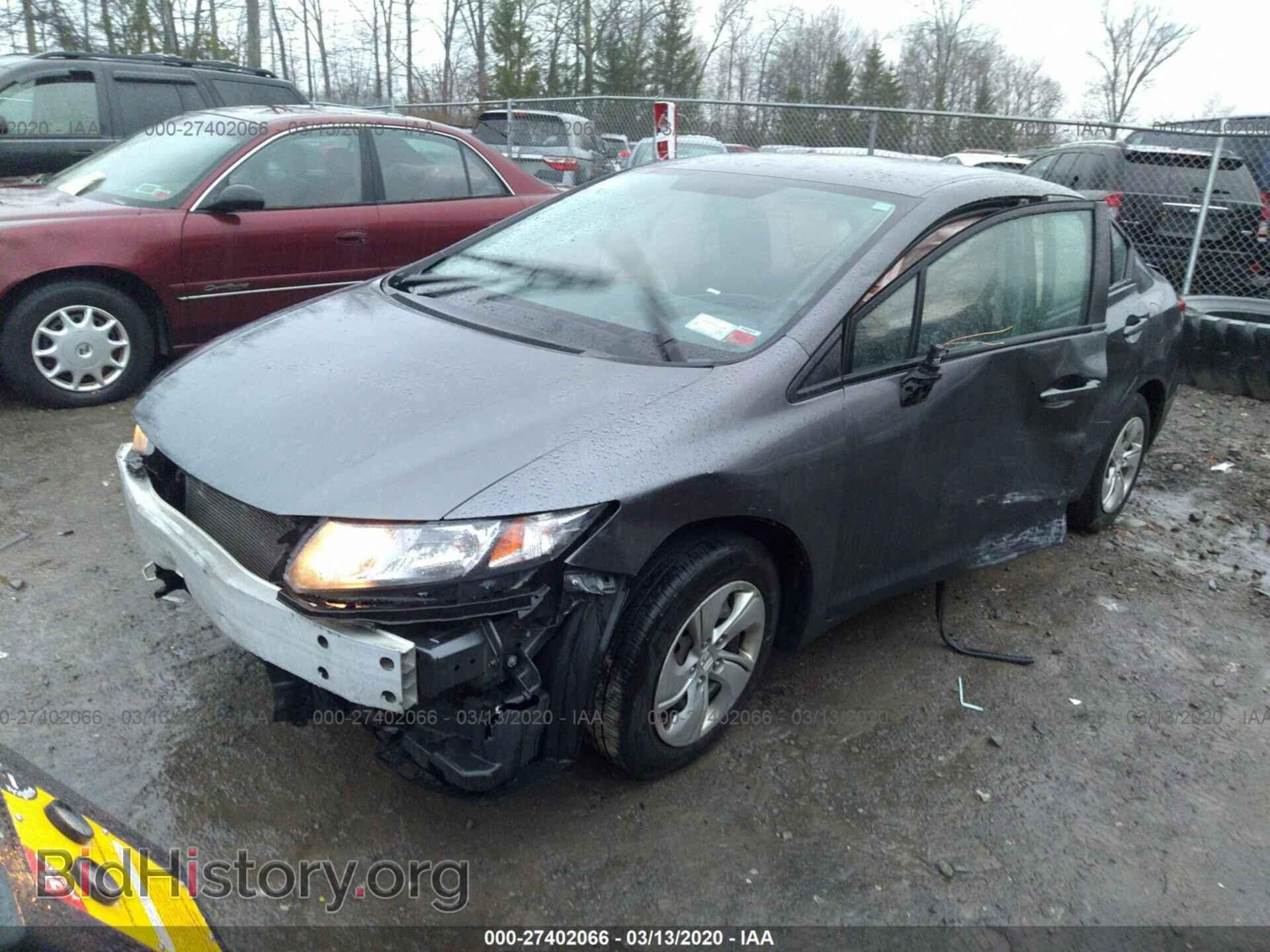 2013 HONDA CIVIC - VIN: 2HGFB2F54DH603085 - Фото 2