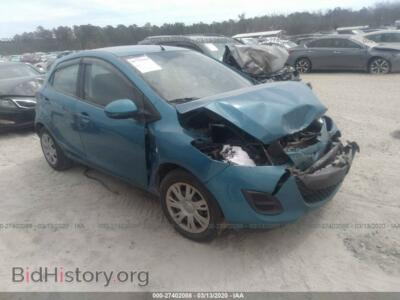 2012 Mazda MAZDA2, blue — VIN JM1DE1KY1C0142759, IAAI
