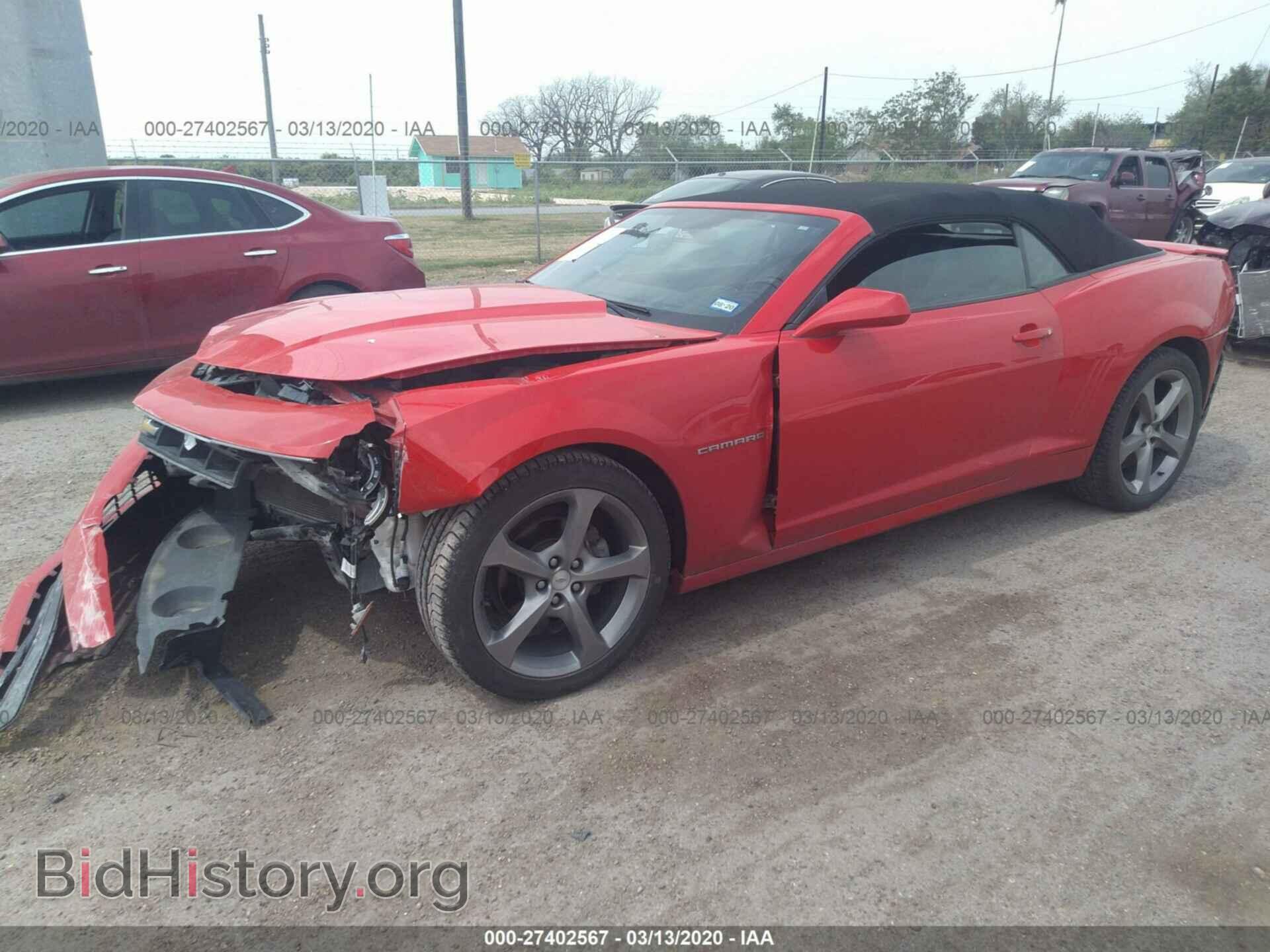 2014 CHEVROLET CAMARO - VIN: 2G1FC3D31E9322742 - Фото 2