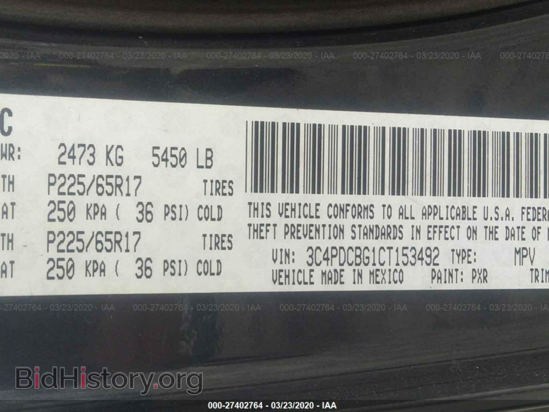 2012 DODGE JOURNEY - VIN: 3C4PDCBG1CT153492 - Photo 9