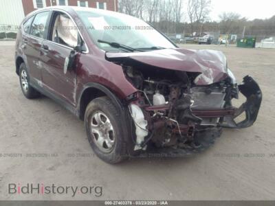 2012 Honda CR-V LX, red — VIN 5J6RM4H36CL056281, IAAI