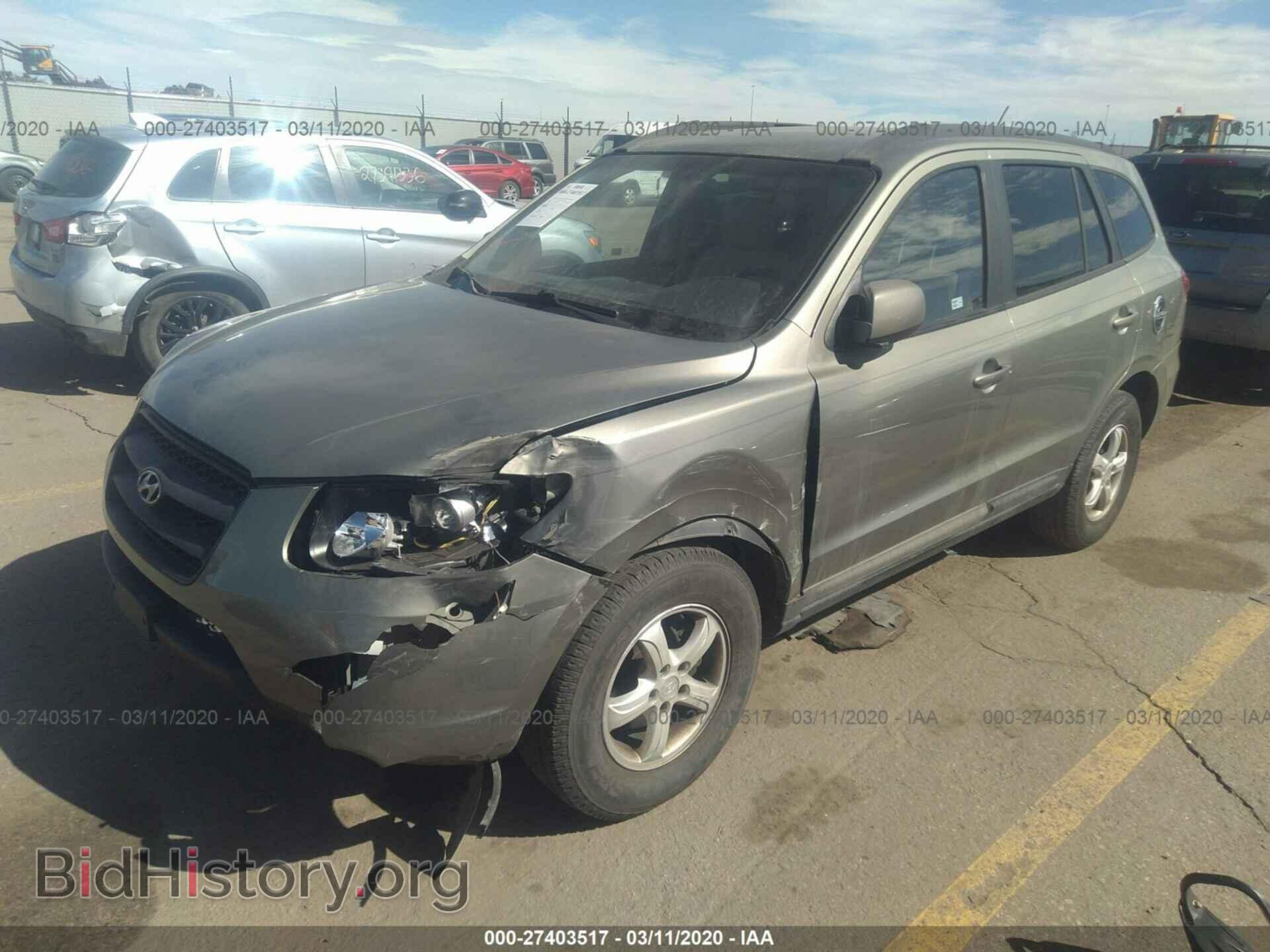 2008 HYUNDAI SANTA FE - VIN: 5NMSG13D68H167712 - Фото 2