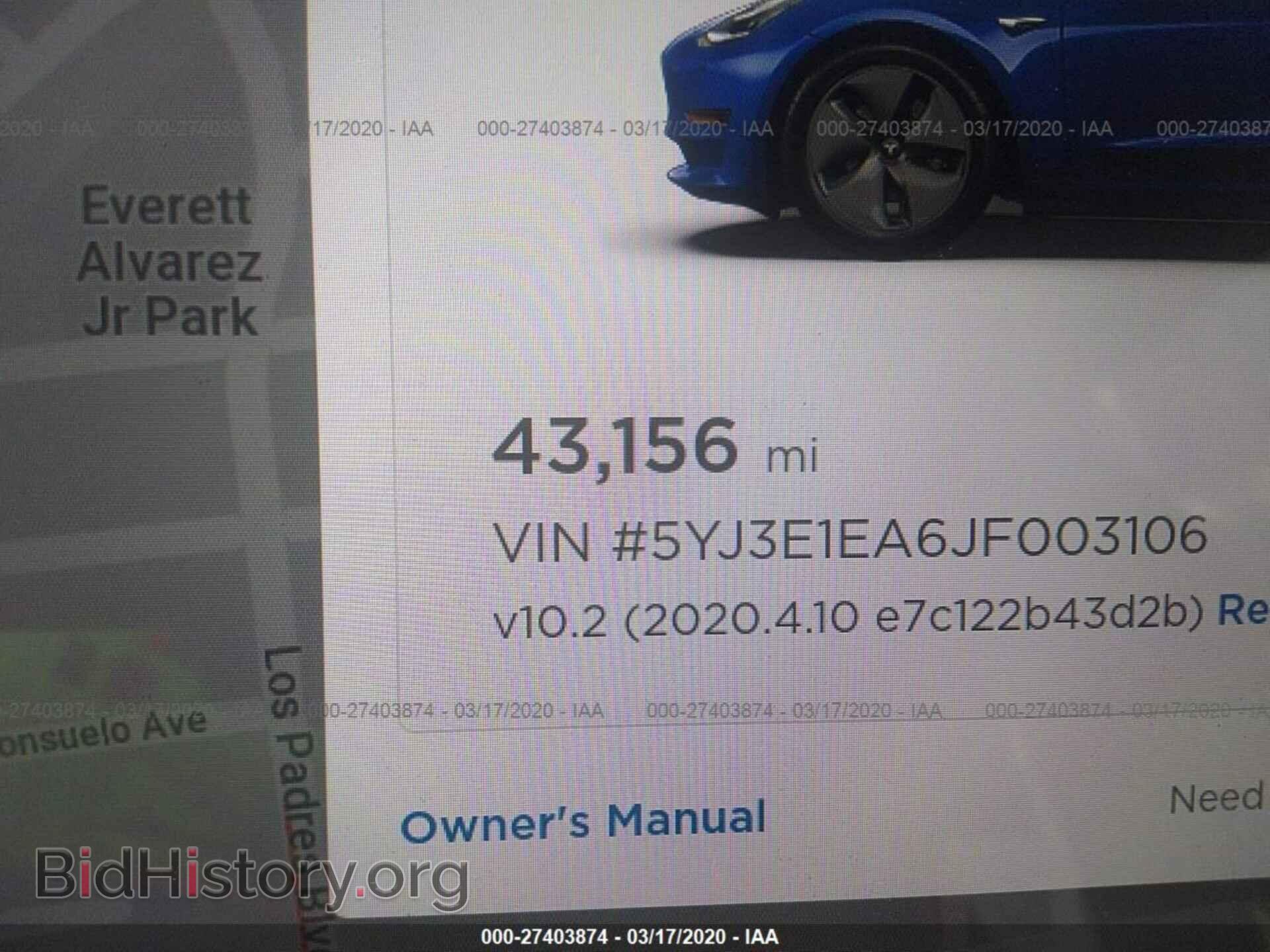 2018 TESLA MODEL 3 - VIN: 5YJ3E1EA6JF003106 - Photo 7
