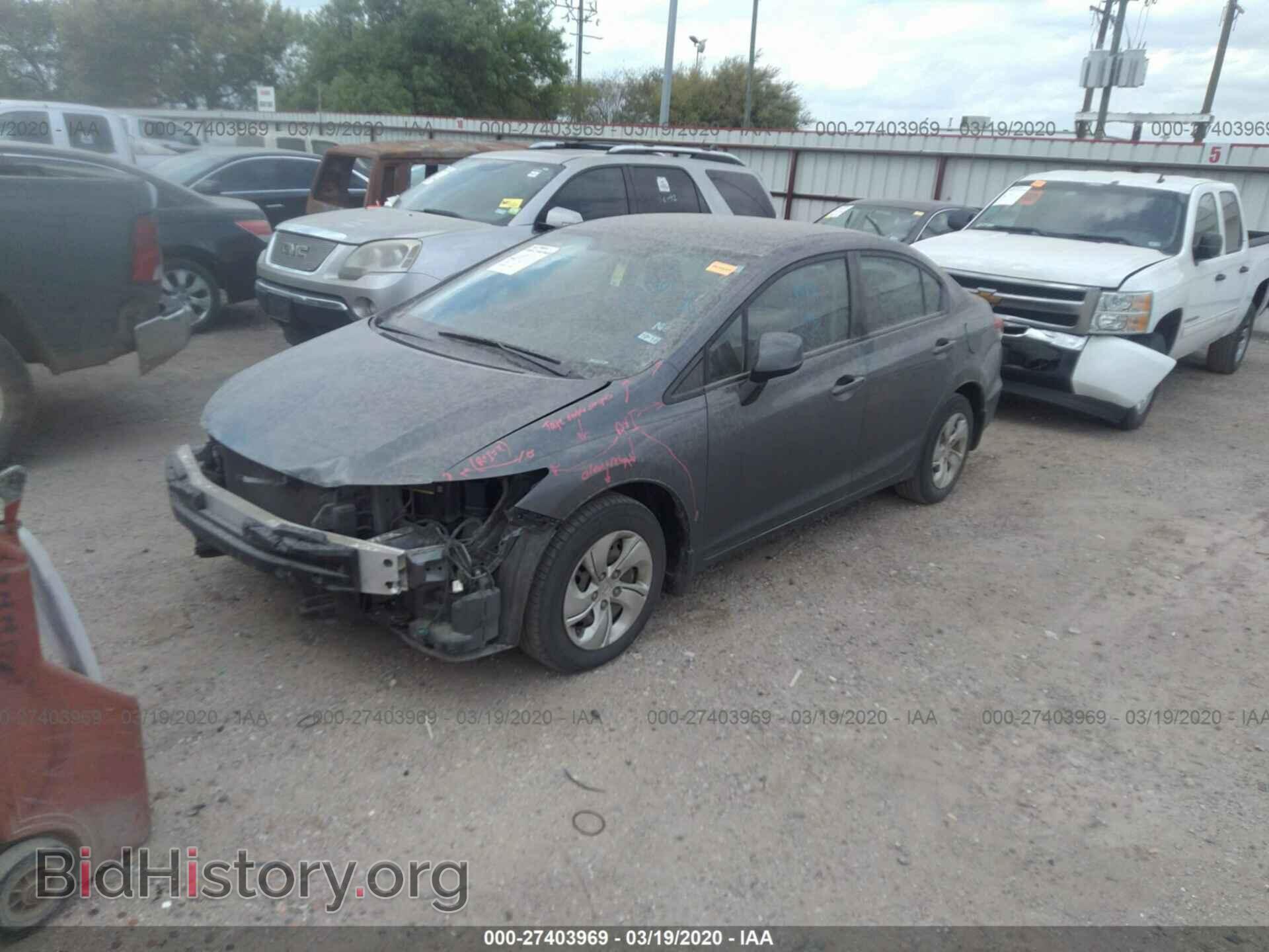 2013 HONDA CIVIC - VIN: 19XFB2F59DE086246 - Фото 2