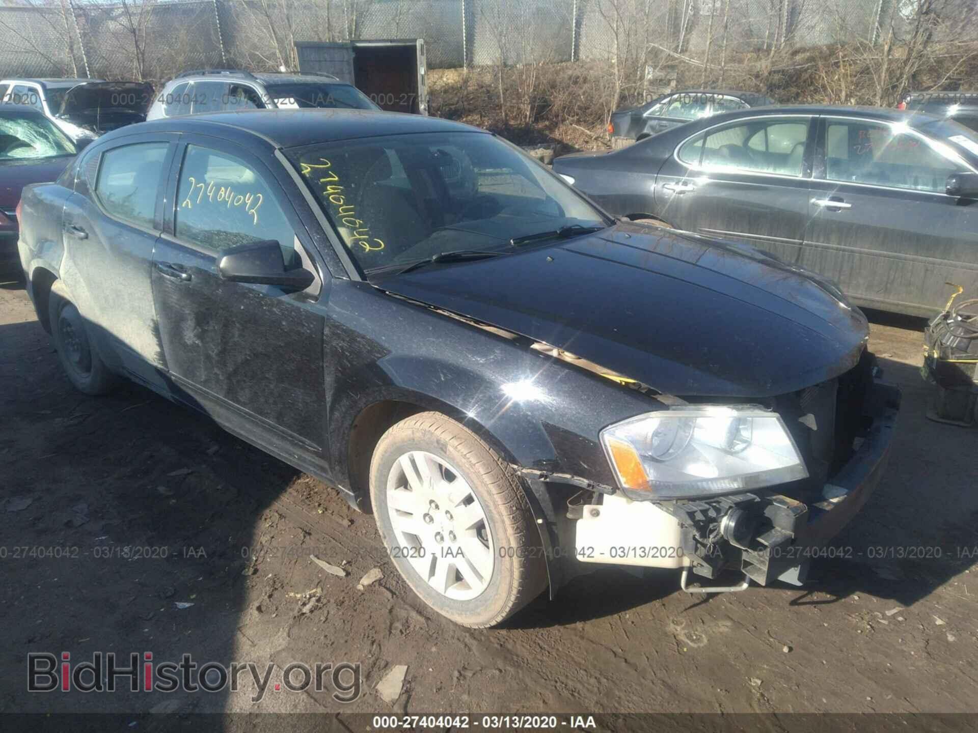 Фотография 1C3CDZAB9CN167605 - DODGE AVENGER 2012