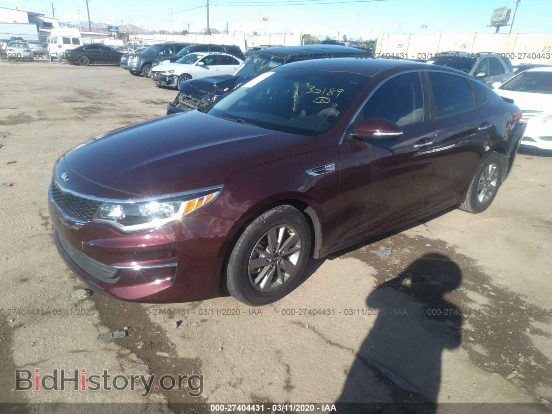2016 KIA OPTIMA - VIN: 5XXGT4L15GG078753 - Photo 2