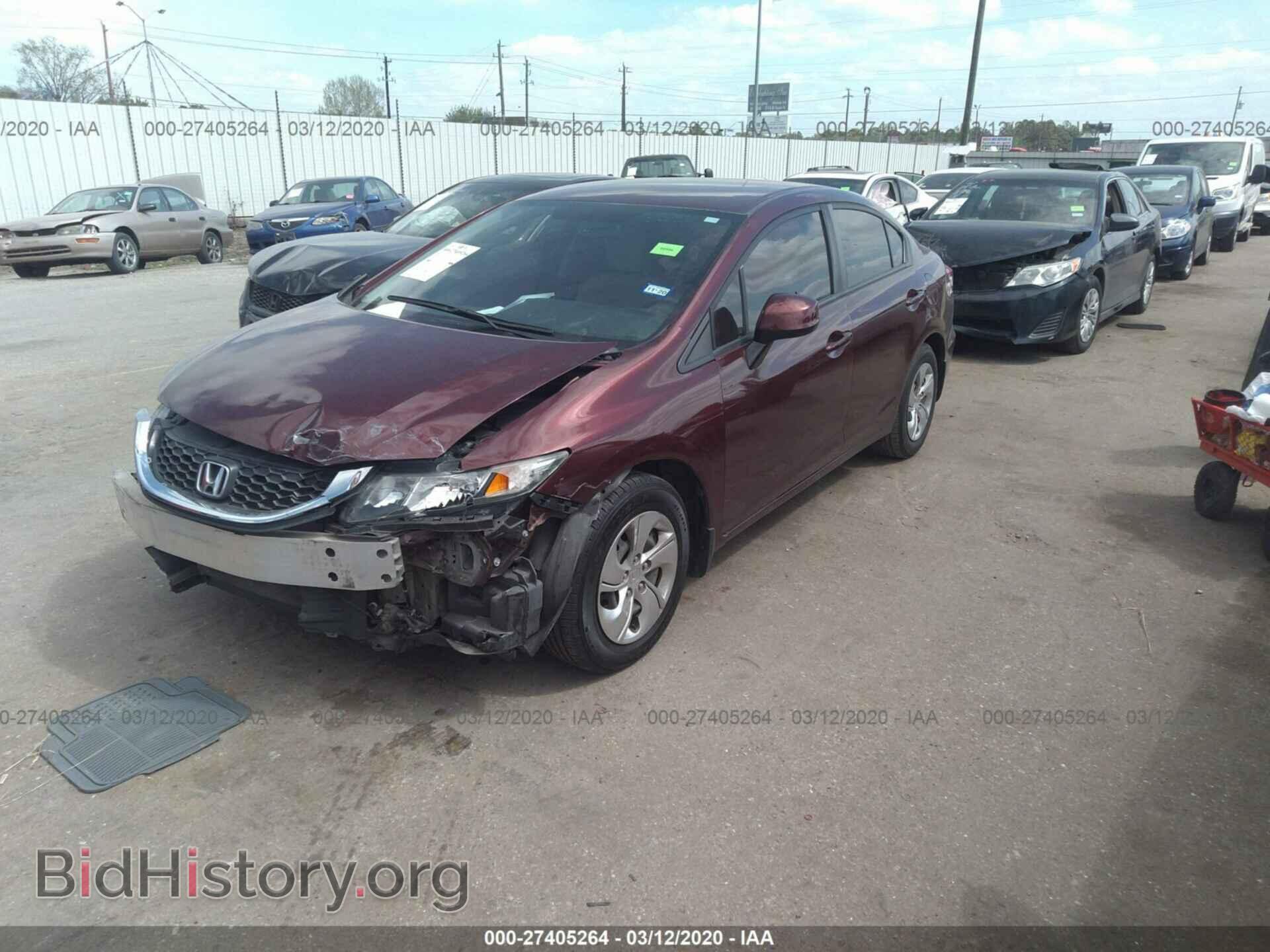 2013 HONDA CIVIC - VIN: 19XFB2F57DE078405 - Фото 2