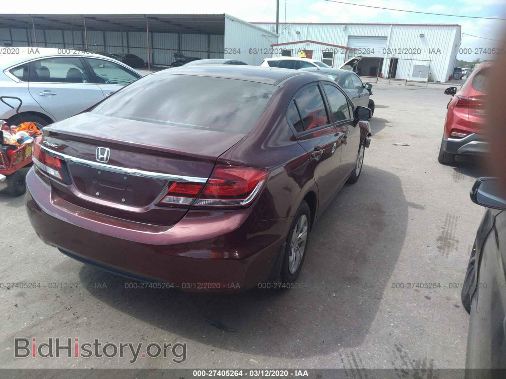 2013 HONDA CIVIC - VIN: 19XFB2F57DE078405 - Фото 4