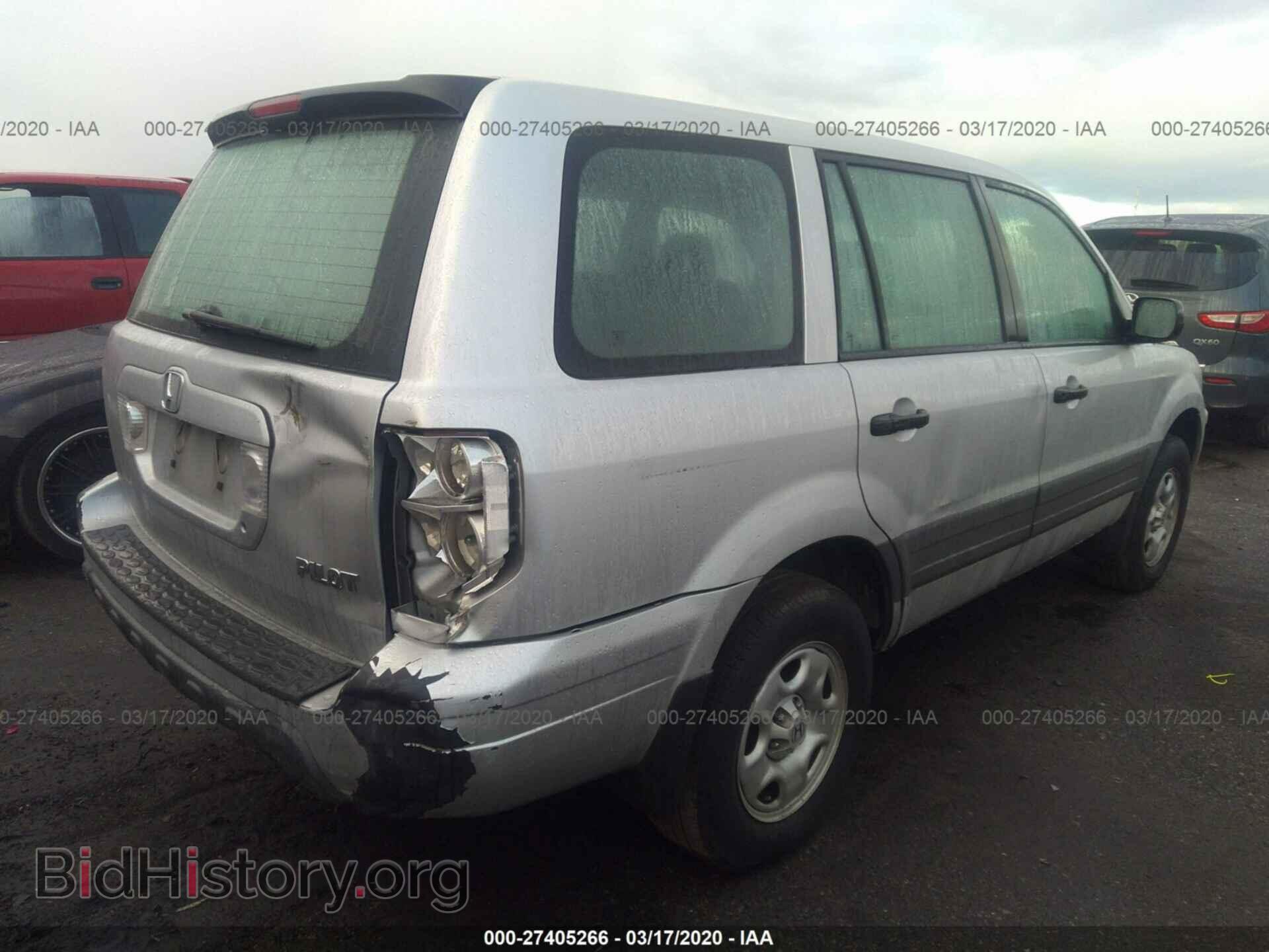 2005 HONDA PILOT - VIN: 2HKYF18145H571957 - Фото 4