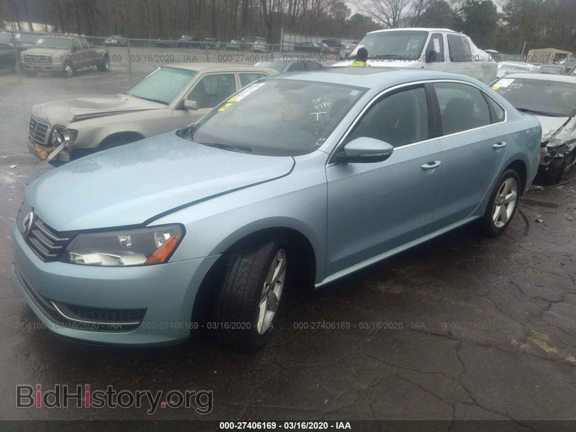 2012 VOLKSWAGEN PASSAT - VIN: 1VWBP7A39CC020771 - Фото 2