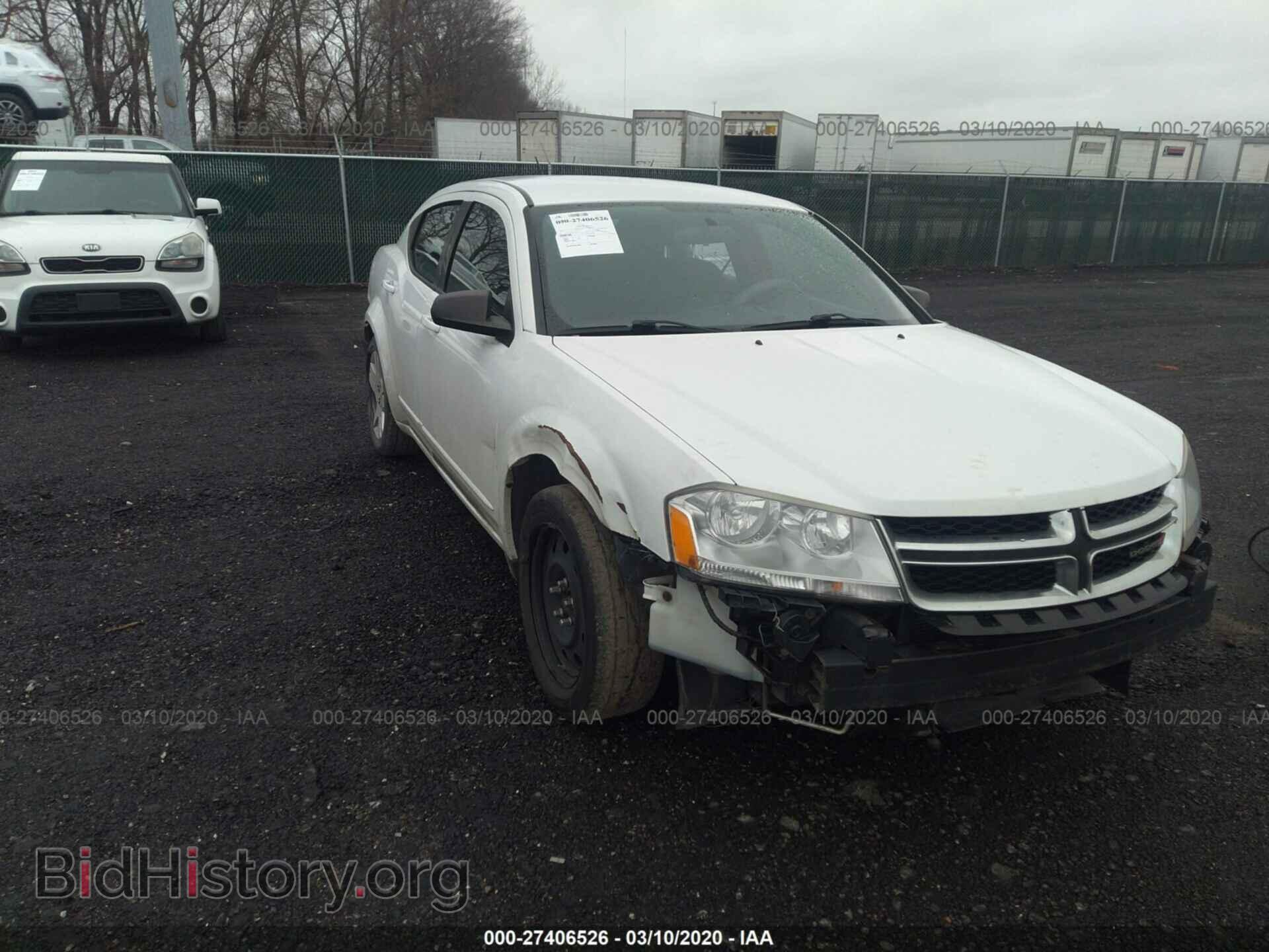 Фотография 1C3CDZAB9CN206970 - DODGE AVENGER 2012
