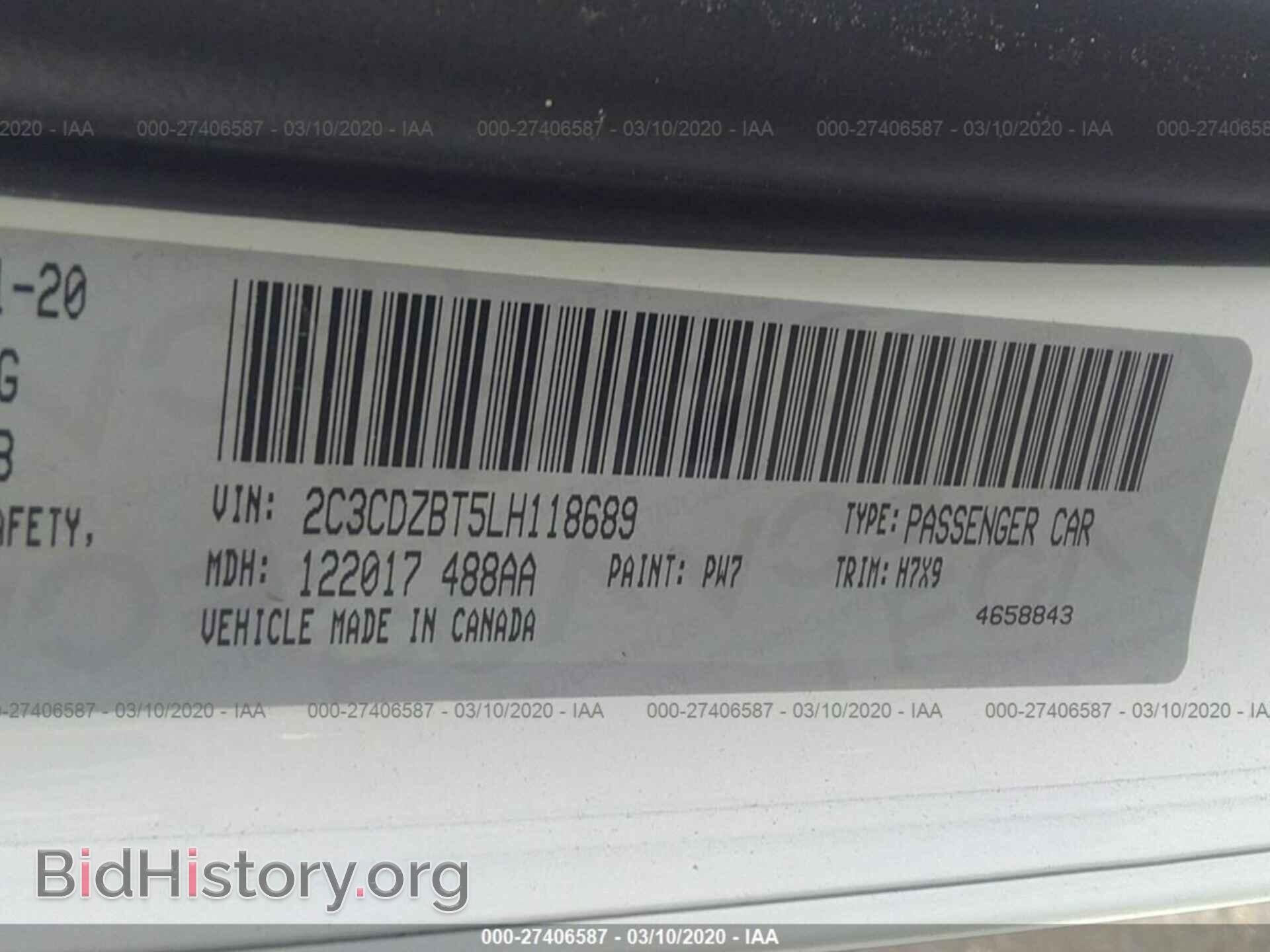 2020 DODGE CHALLENGER - VIN: 2C3CDZBT5LH118689 - Фото 9