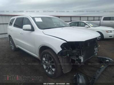 2019 Dodge DURANGO GT, white — VIN 1C4RDJDG8KC770084, IAAI