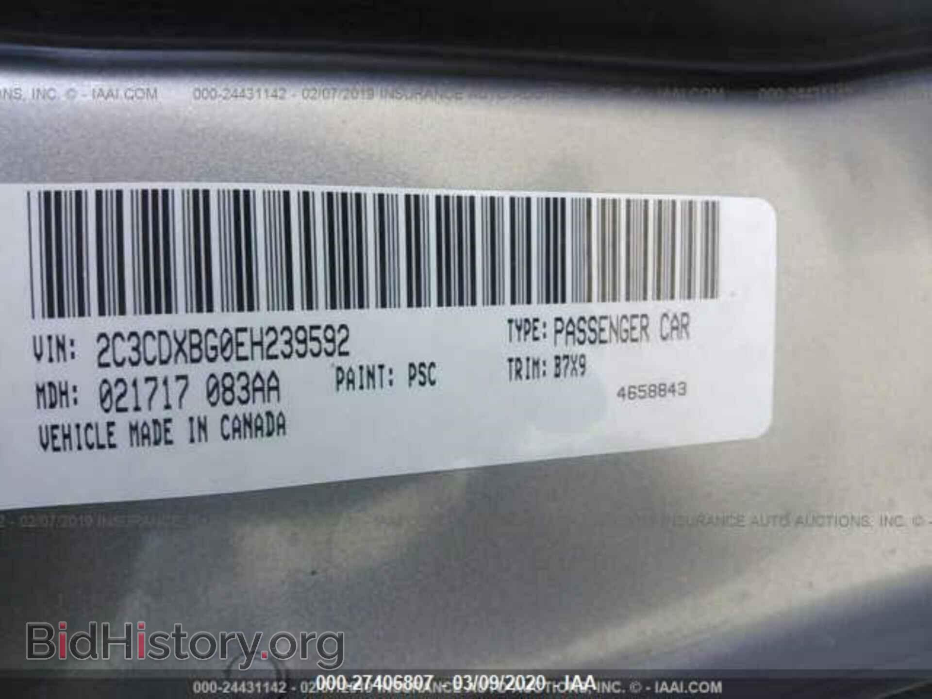 2014 DODGE CHARGER - VIN: 2C3CDXBG0EH239592 - Фото 9