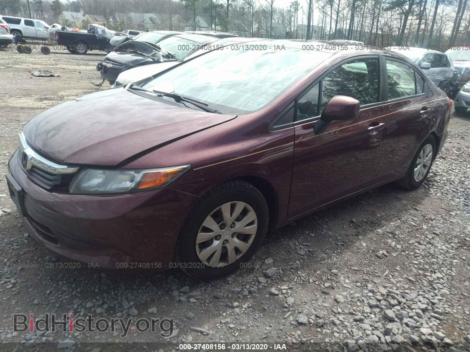 2012 HONDA CIVIC - VIN: 2HGFB2F59CH592874 - Фото 2