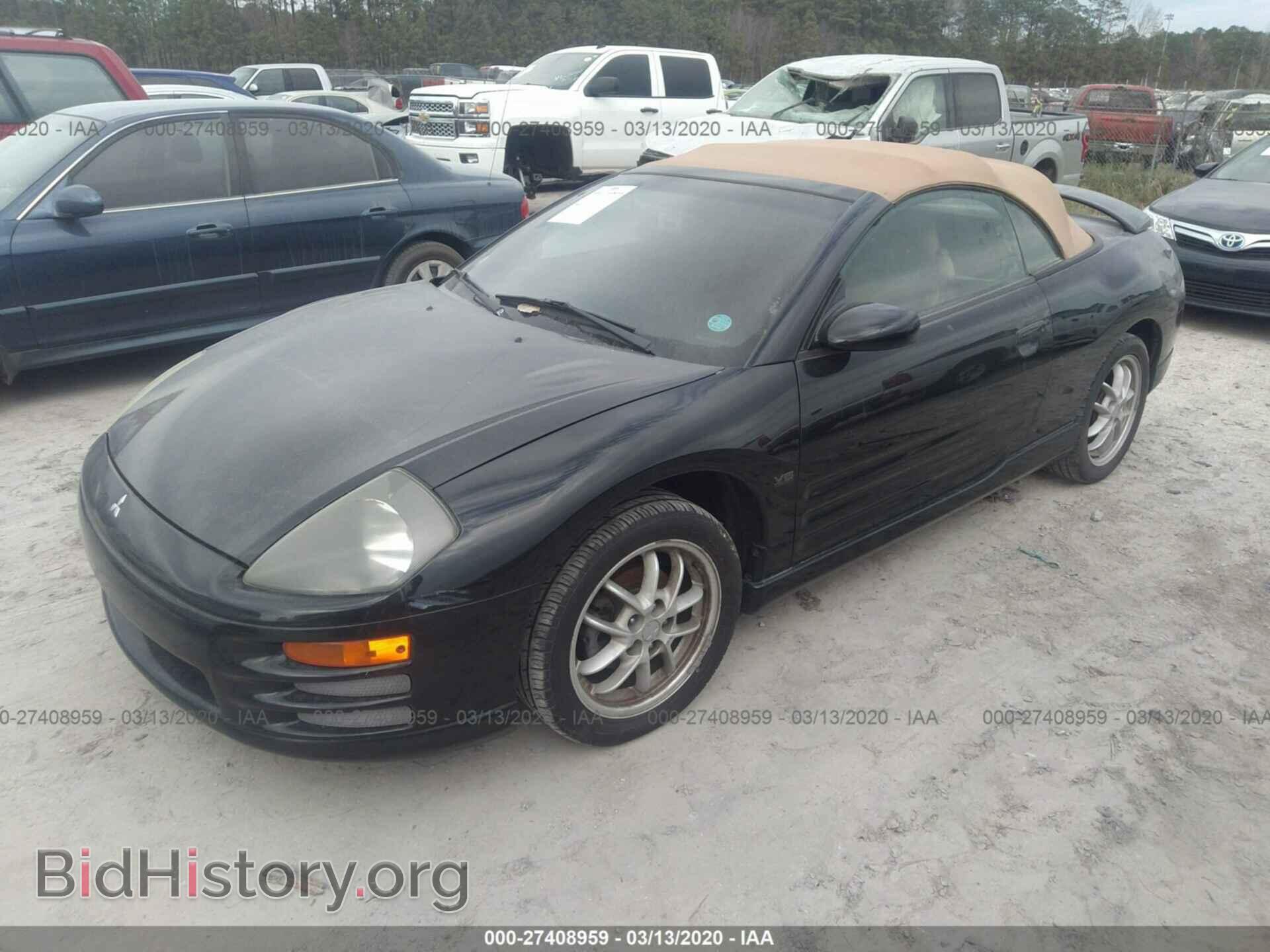 2002 MITSUBISHI ECLIPSE - VIN: 4A3AE85H22E071108 - Фото 2
