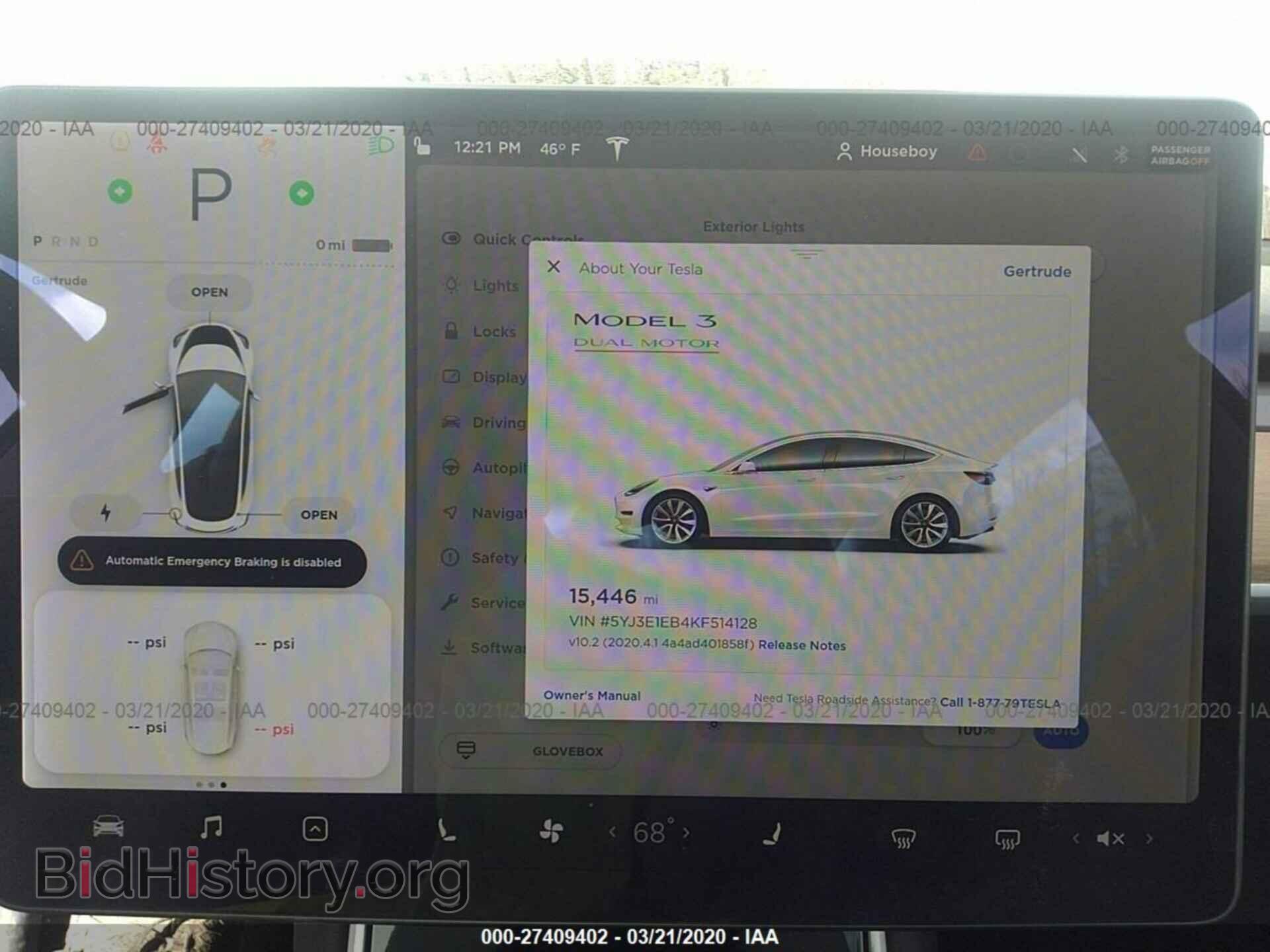 2019 TESLA MODEL 3 - VIN: 5YJ3E1EB4KF514128 - Фото 9