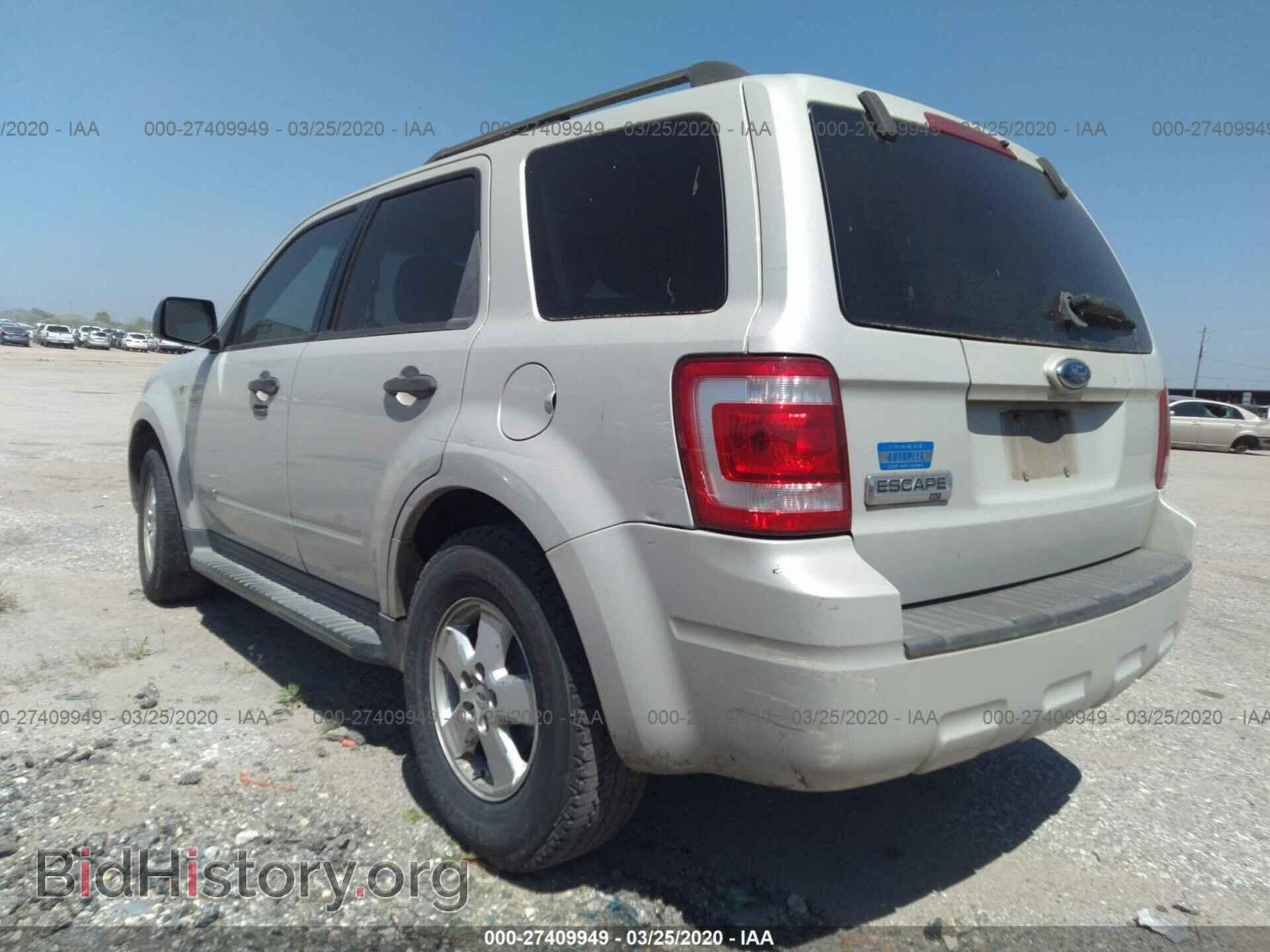 2008 FORD ESCAPE - VIN: 1FMCU03108KC39498 - Photo 3