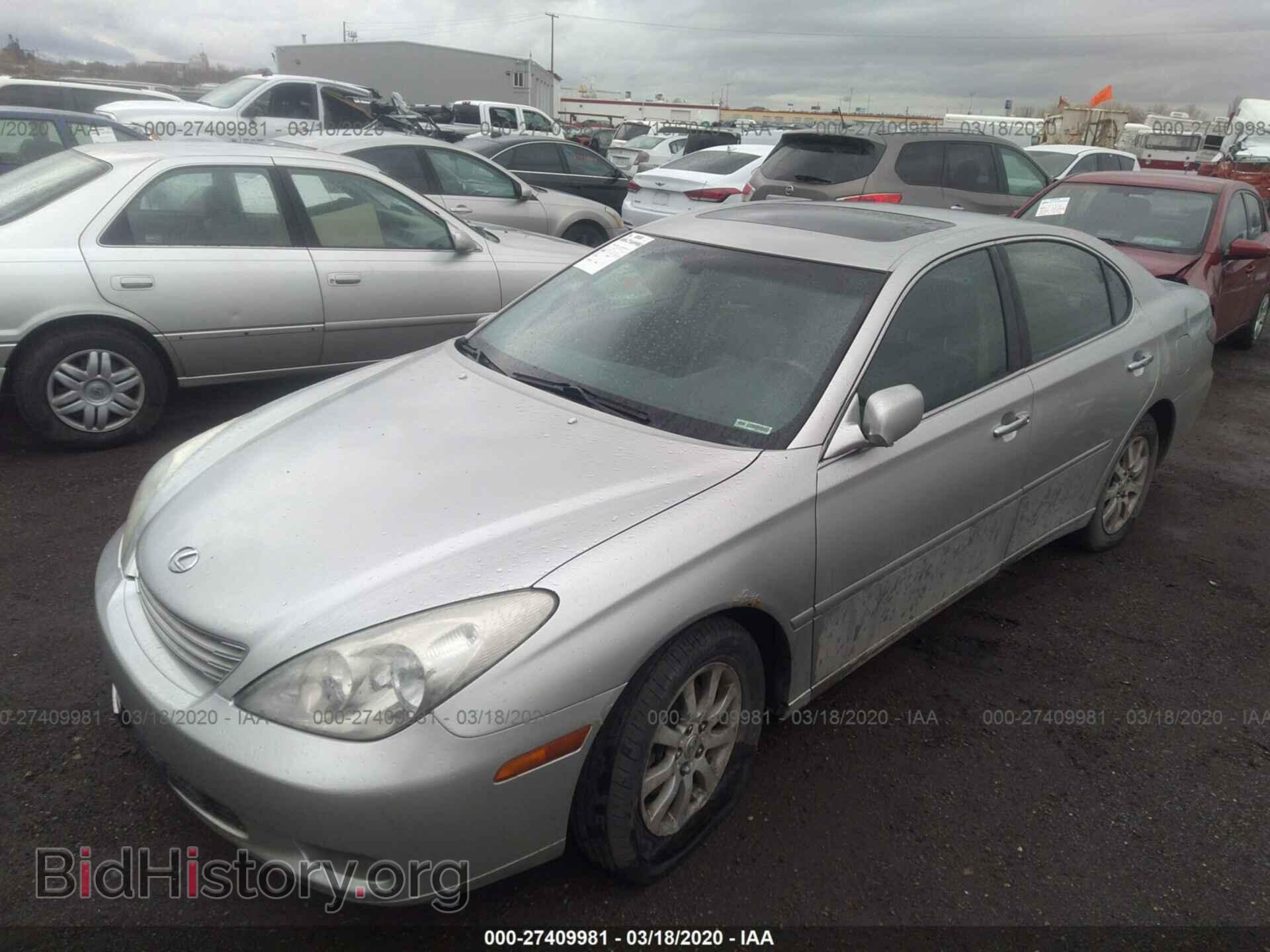 2002 LEXUS ES - VIN: JTHBF30G225036587 - Фото 2