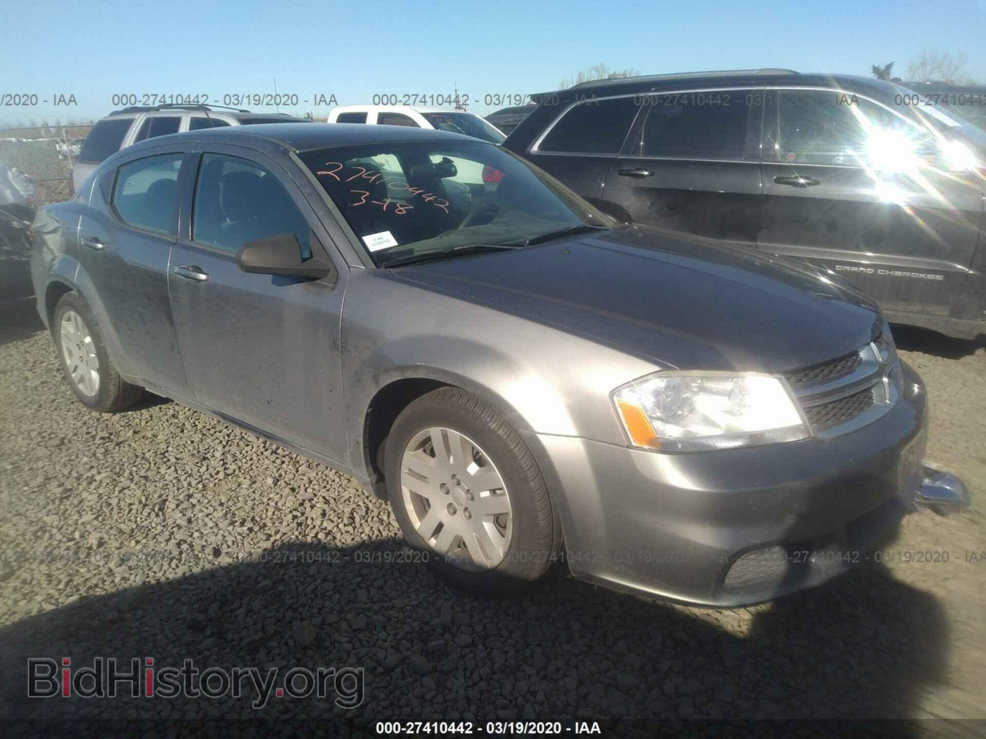 Photo 1C3CDZAB7CN310647 - DODGE AVENGER 2012