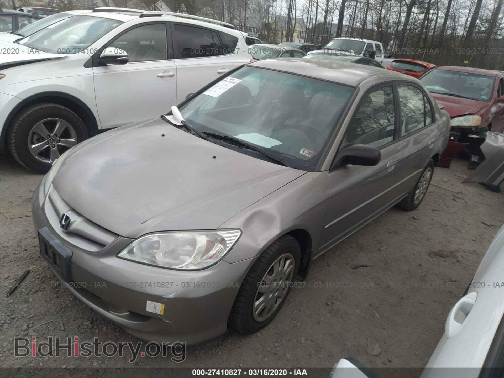 2005 HONDA CIVIC - VIN: 2HGES16625H524286 - Фото 2