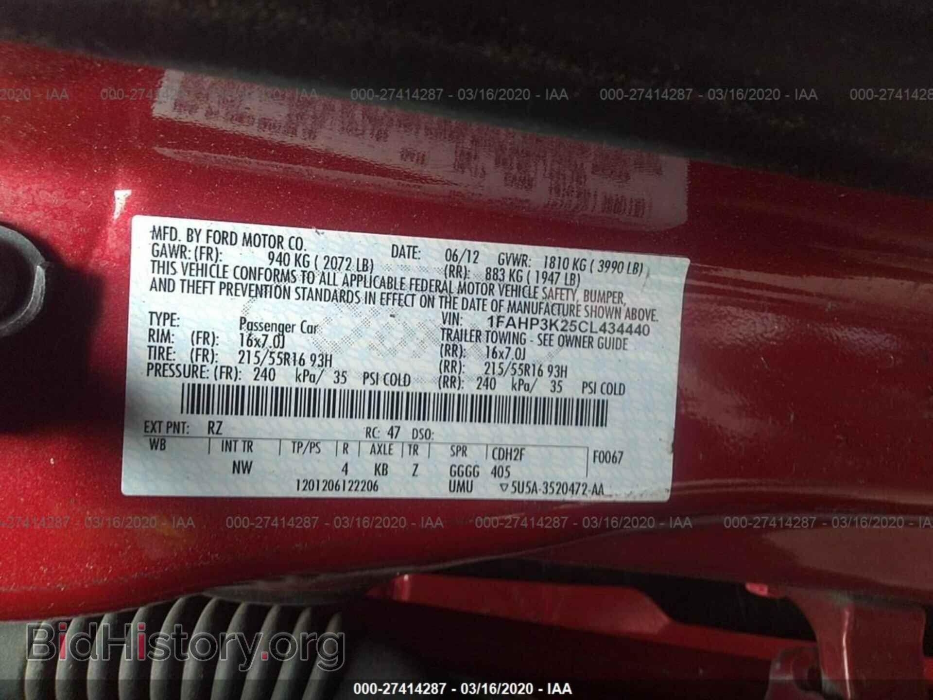 2012 FORD FOCUS - VIN: 1FAHP3K25CL434440 - Photo 9