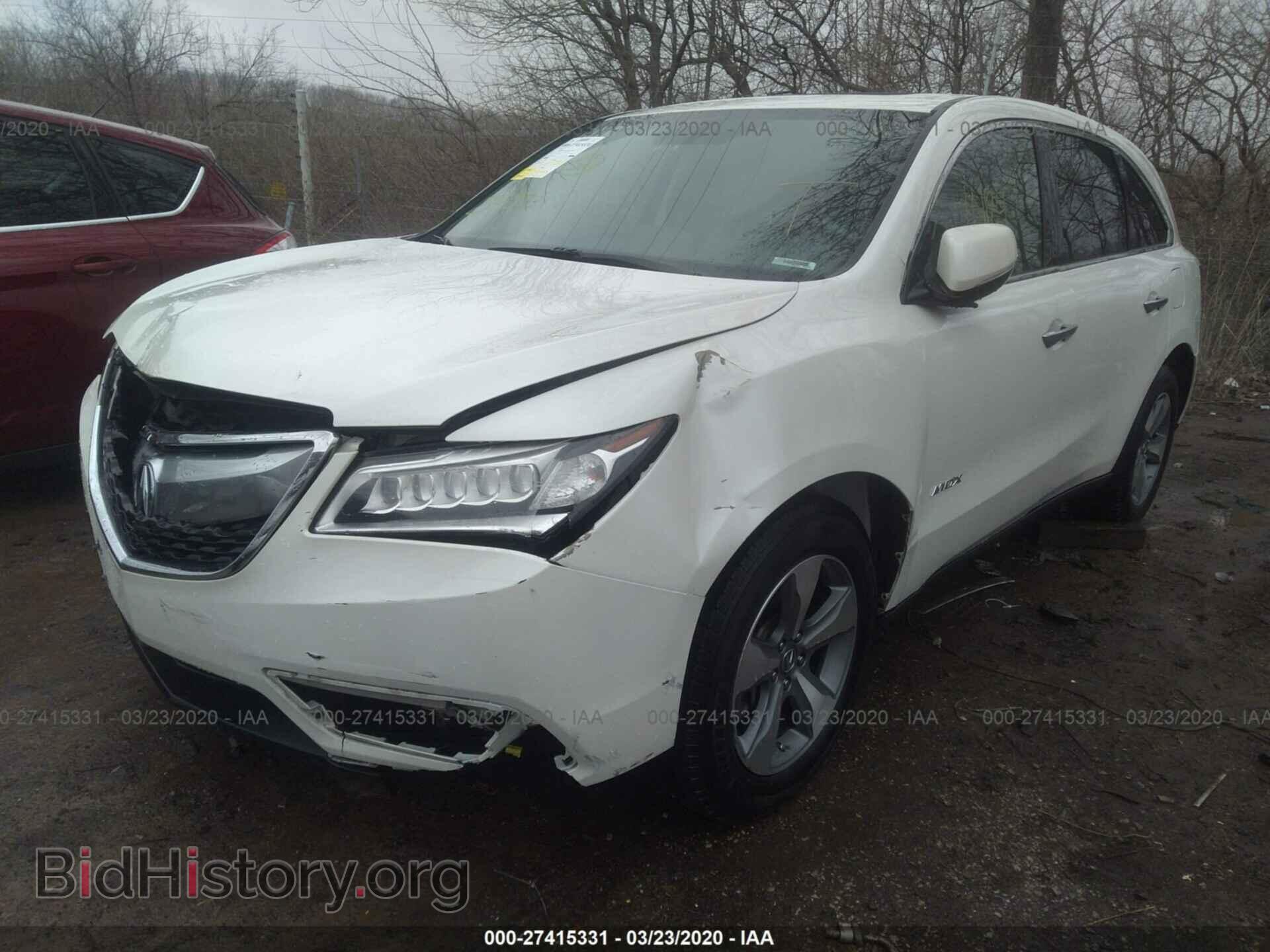 2014 ACURA MDX - VIN: 5FRYD3H26EB011347 - Фото 2