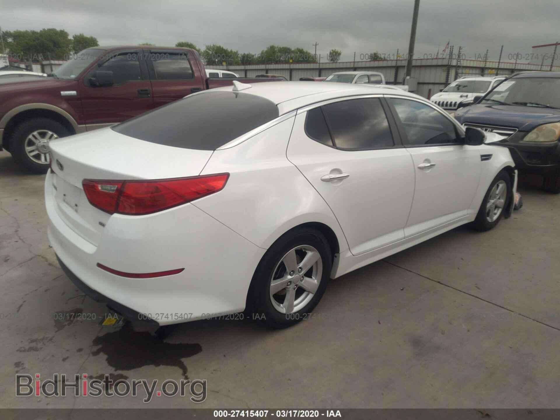 2014 KIA OPTIMA - VIN: KNAGM4A79E5478625 - Фото 4