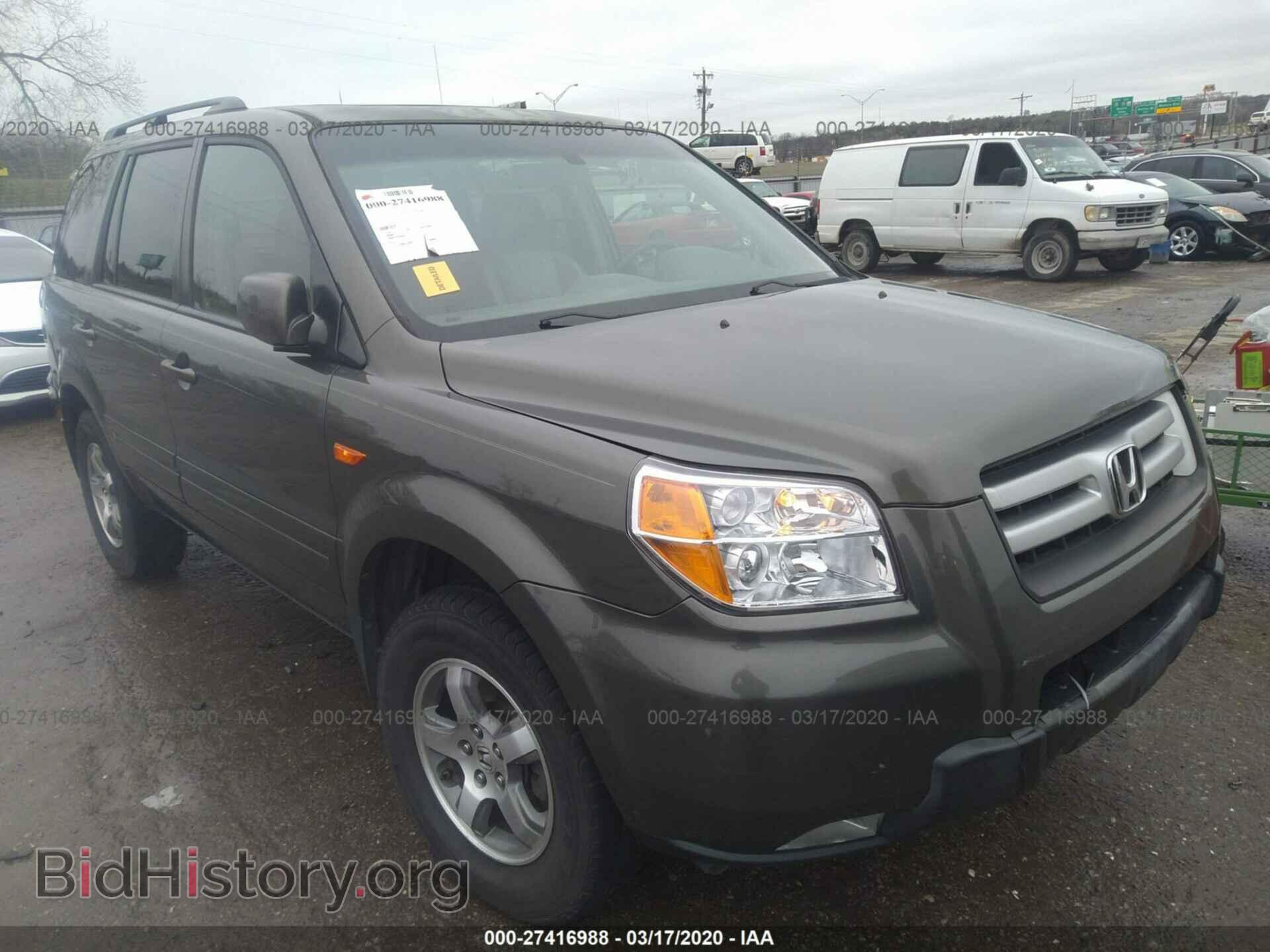 Photo 5FNYF28626B034747 - HONDA PILOT 2006