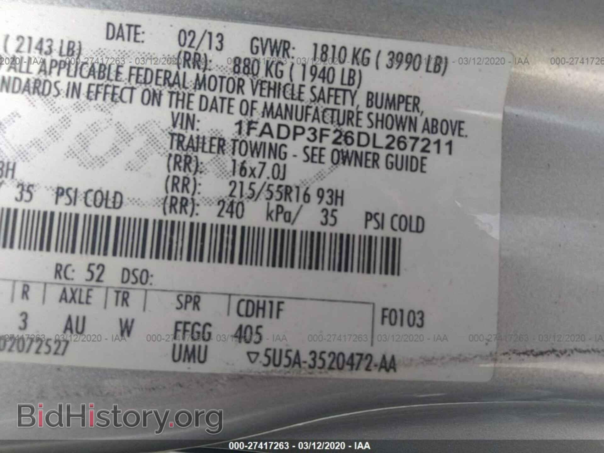 2013 FORD FOCUS - VIN: 1FADP3F26DL267211 - Photo 9
