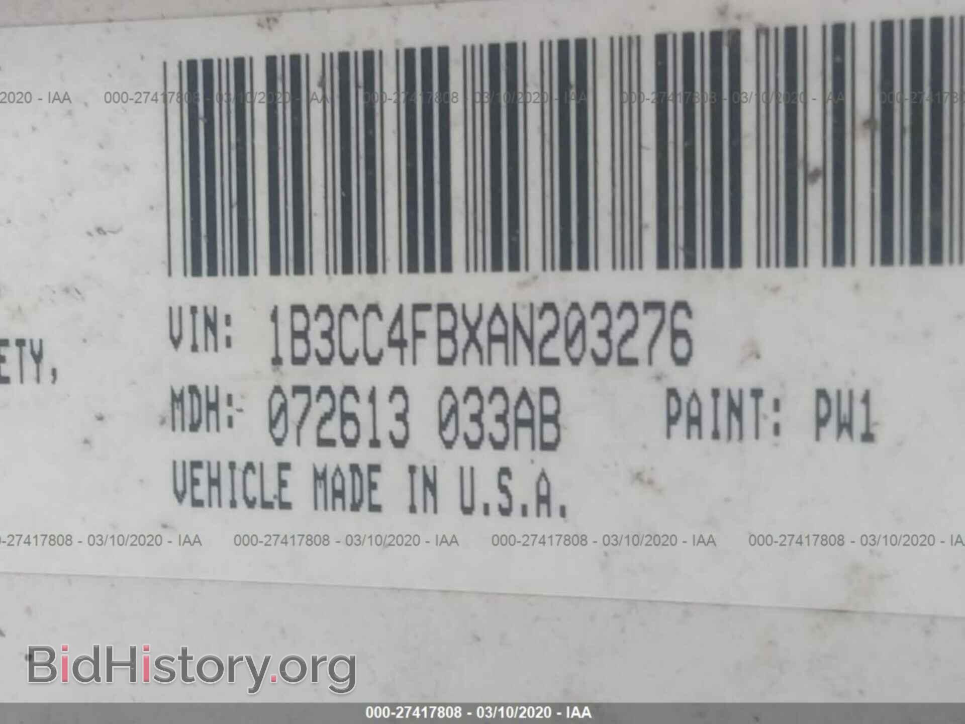 2010 DODGE AVENGER - VIN: 1B3CC4FBXAN203276 - Photo 9
