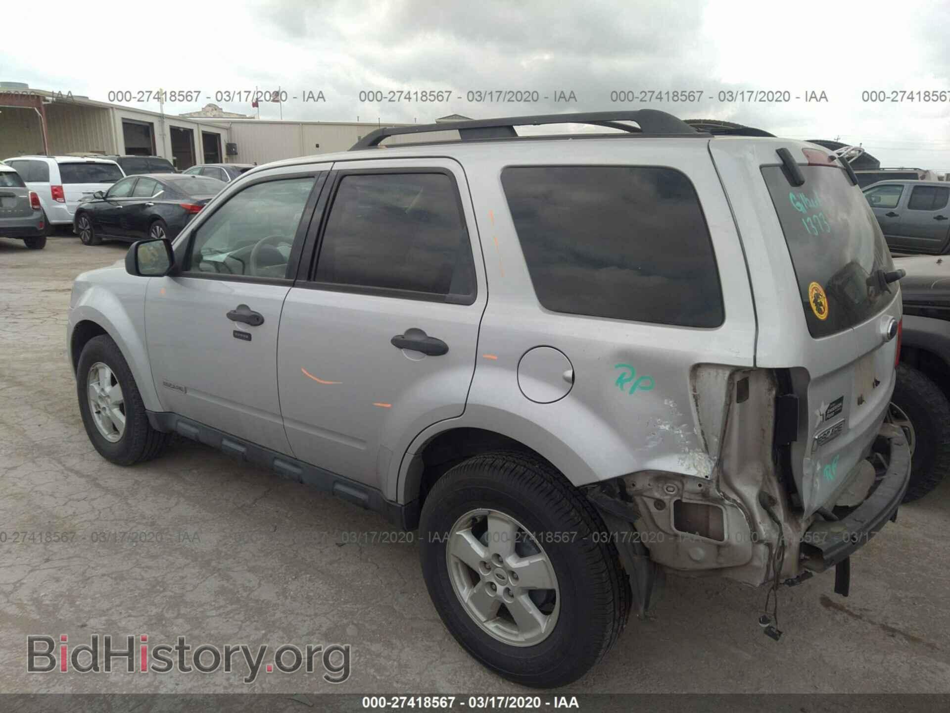 2008 FORD ESCAPE - VIN: 1FMCU03Z98KB50969 - Фото 3