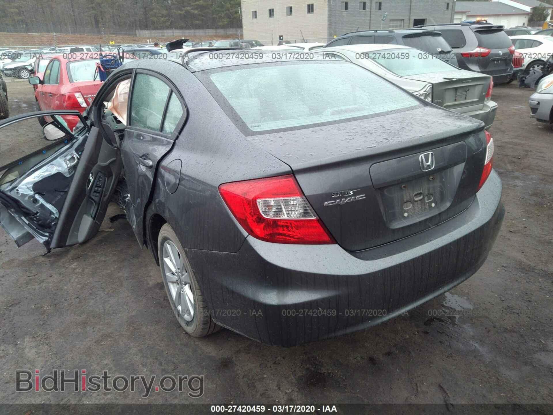 2012 HONDA CIVIC - VIN: 2HGFB2F92CH307810 - Photo 3