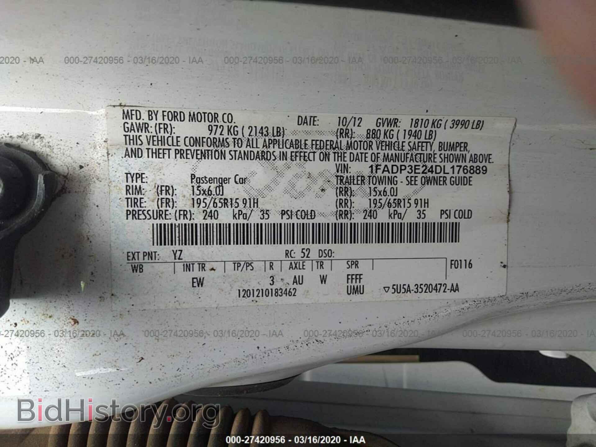 2013 FORD FOCUS - VIN: 1FADP3E24DL176889 - Photo 9