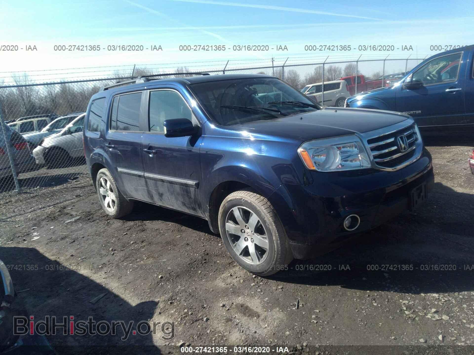 Photo 5FNYF4H90DB079754 - HONDA PILOT 2013