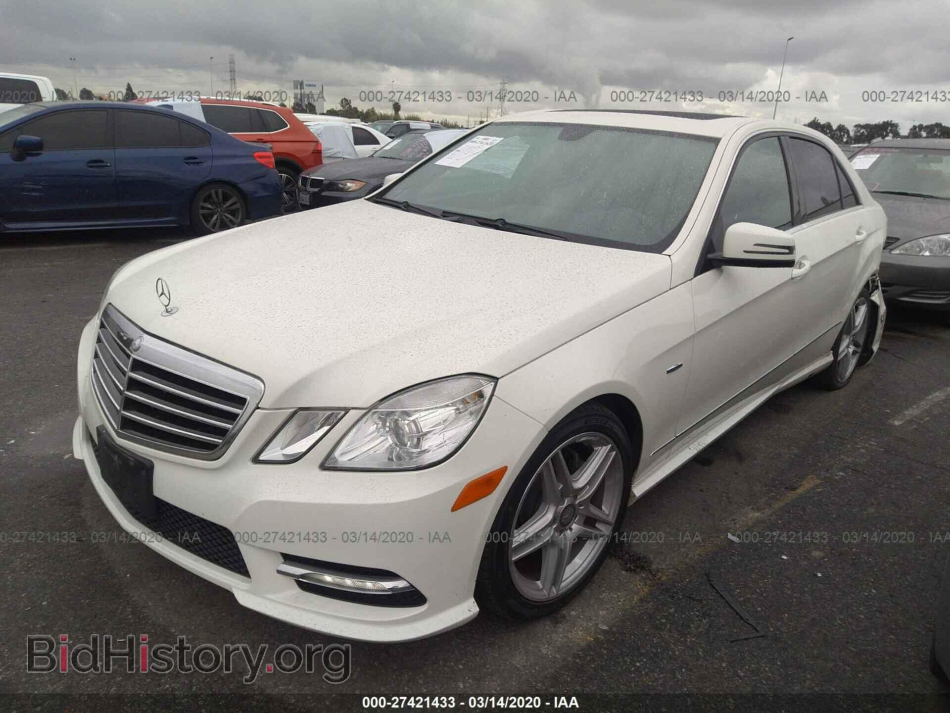 2012 MERCEDES-BENZ E - VIN: WDDHF5KB5CA543720 - Фото 2