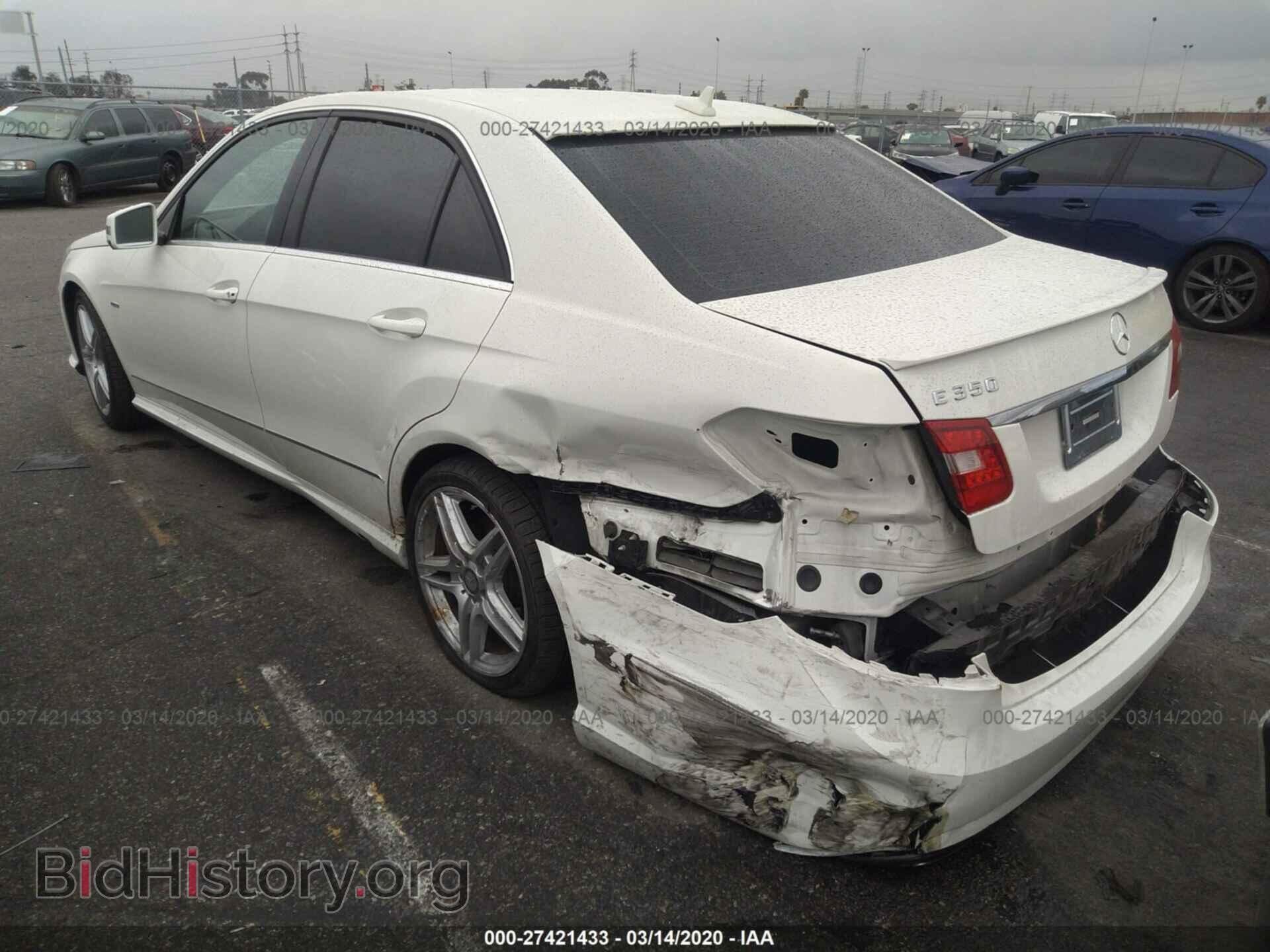 2012 MERCEDES-BENZ E - VIN: WDDHF5KB5CA543720 - Фото 3